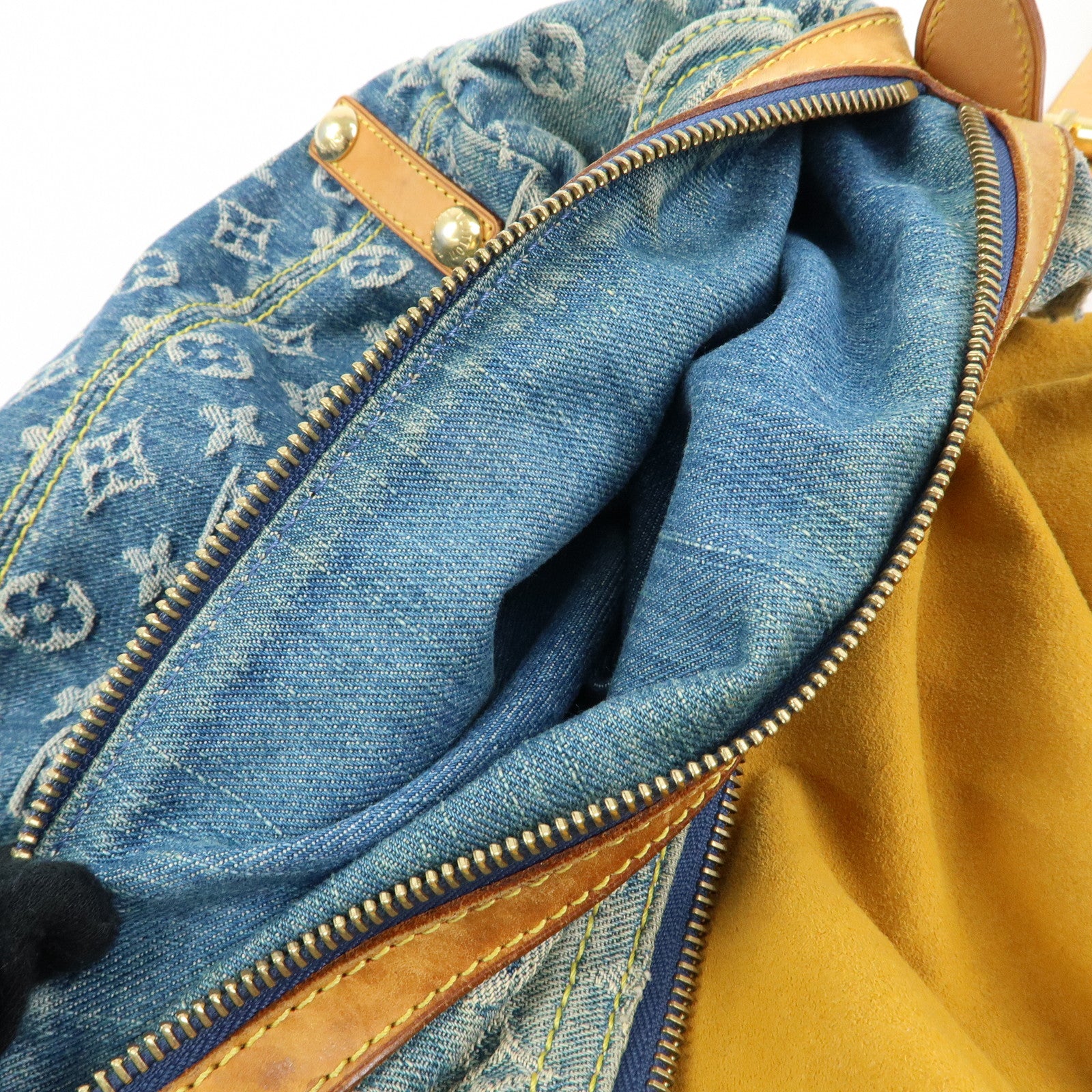 Louis Vuitton Monogram Denim Baggy PM 2Way Bag Shoulder Bag M95049