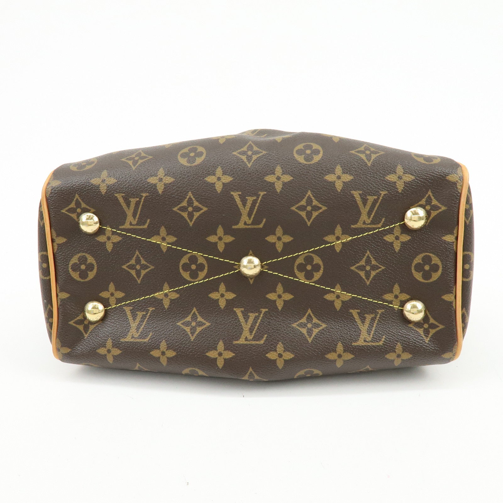 Louis Vuitton Monogram Canvas Tivoli PM Hand Bag Brown M40143