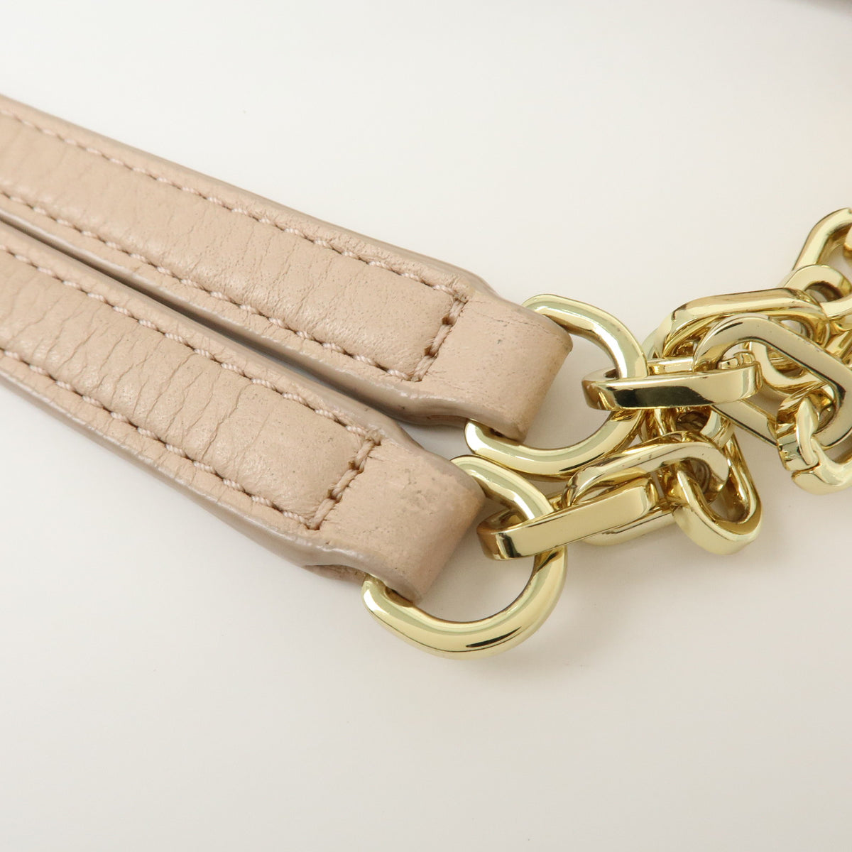 TORY BURCH Logo Britten Leather Chain Shoulder Bag Tote Bag Pink