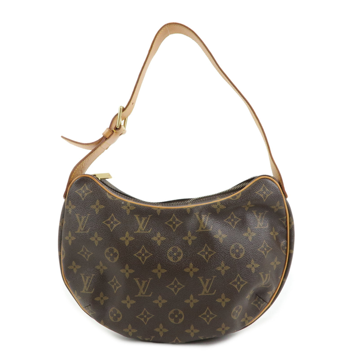 Louis Vuitton Monogram Croissant MM Shoulder Bag Brown M51512