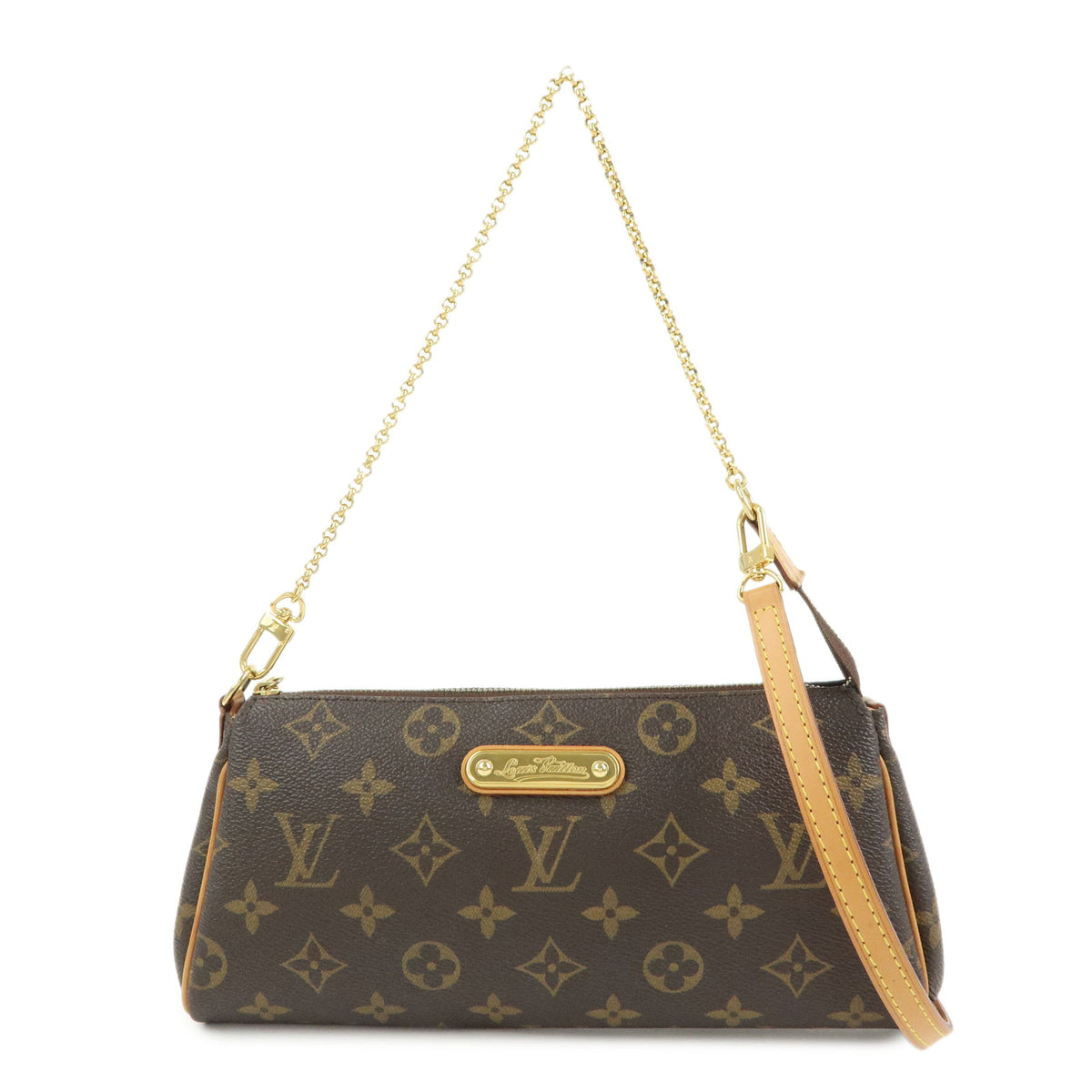 Louis Vuitton Monogram Eva 2Way Chain Shoulder Bag Pouch Brown M95567