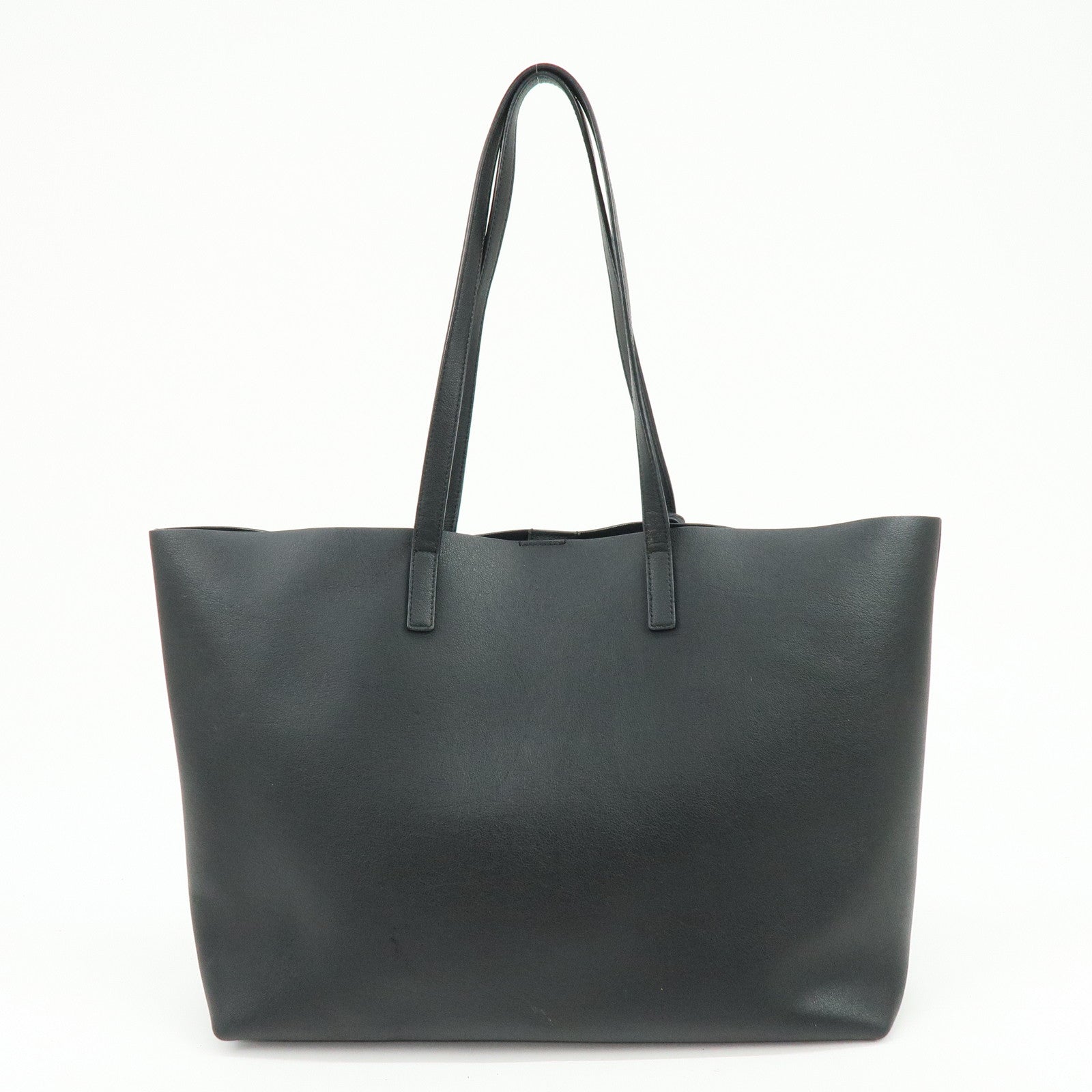 SAINT LAURENT PARIS Cassandra Leather Tote Bag Shoulder Bag Black