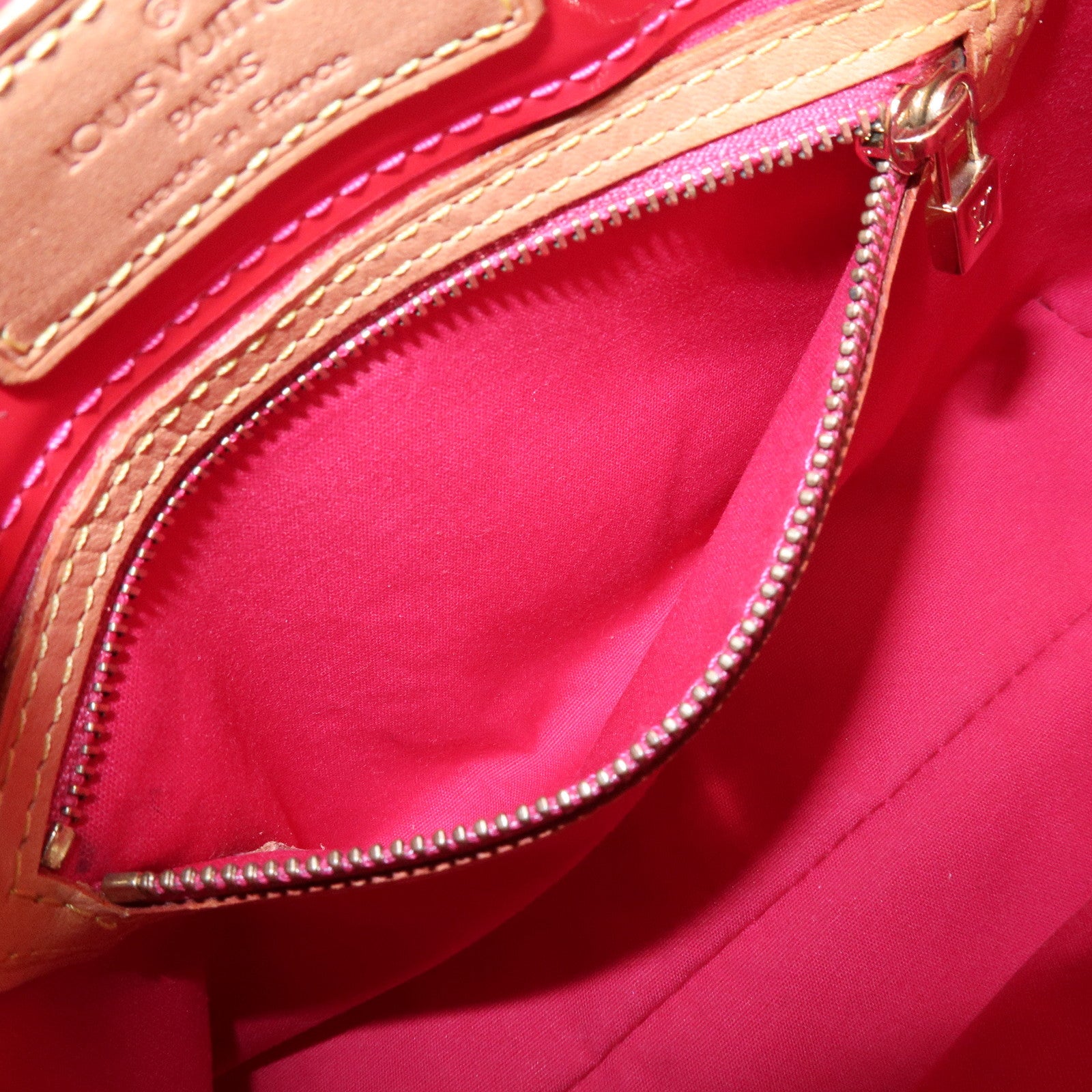 Louis Vuitton Monogram Vernis Lead PM Hand Bag Pink M91221