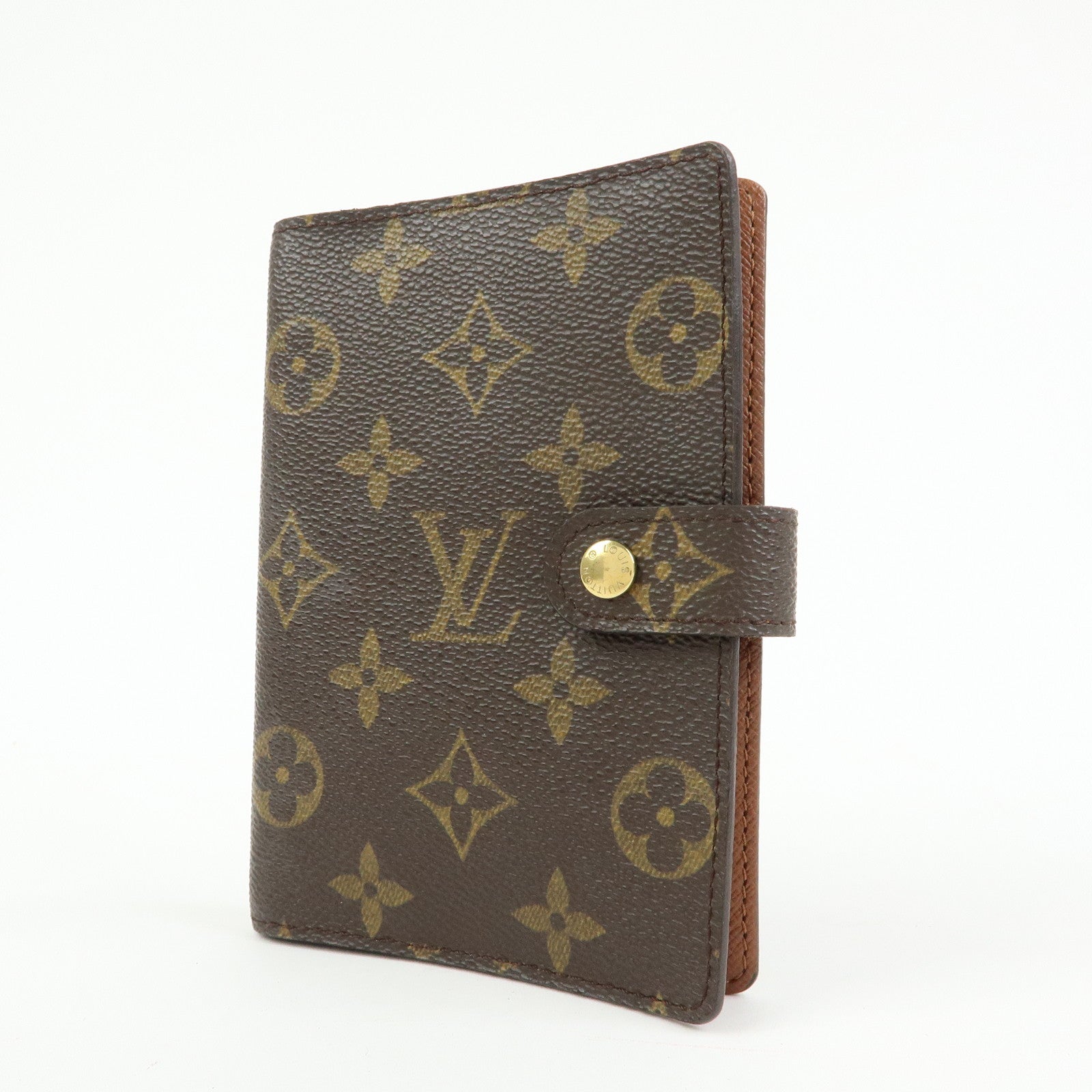 Louis Vuitton Monogram Agenda PM Planner Cover Brown R20005