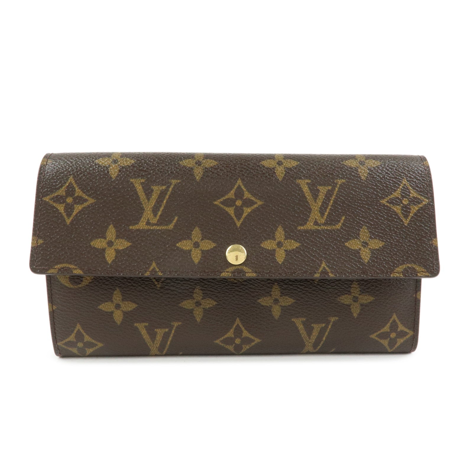 Louis Vuitton Monogram Porte Monnaie Credit Long Wallet M61726