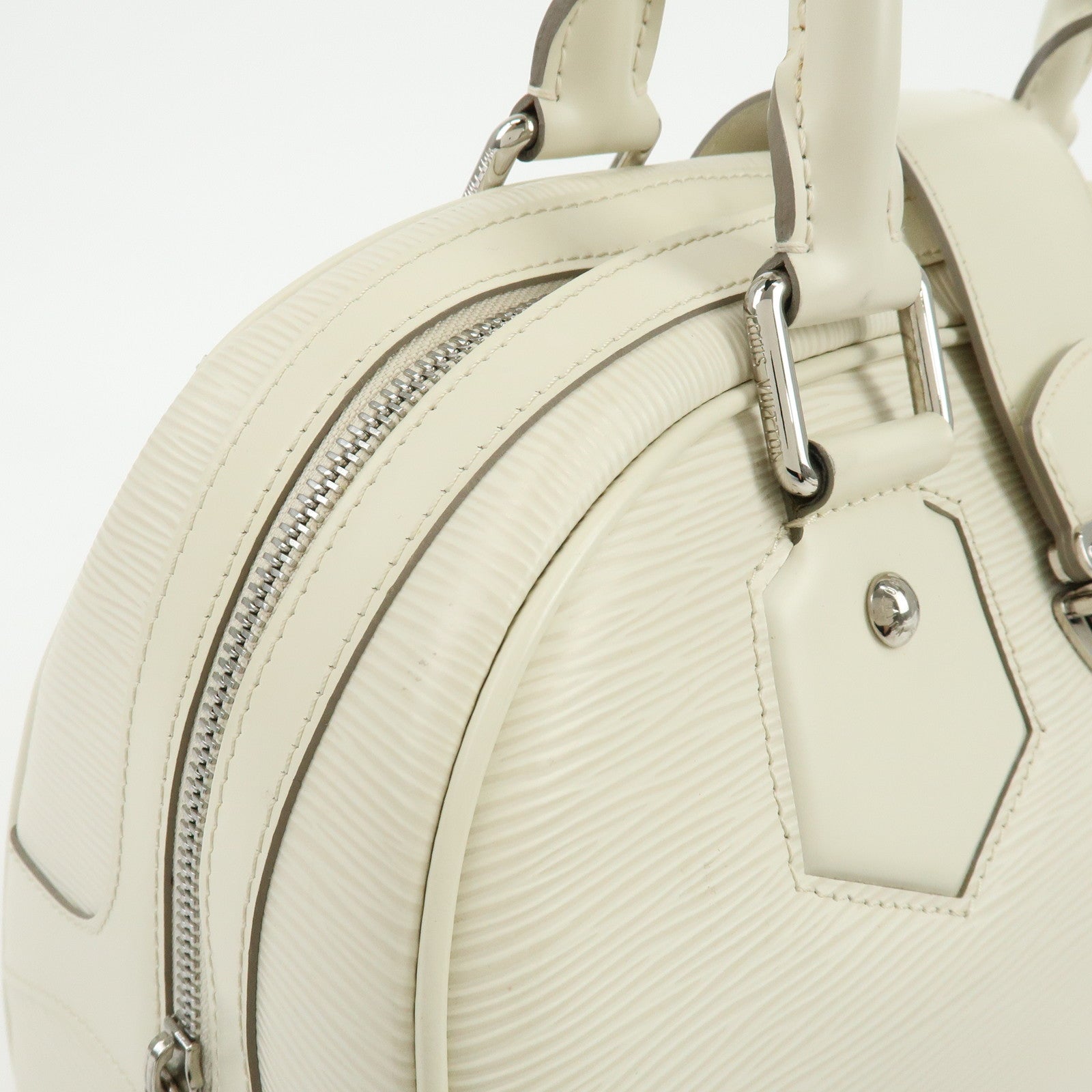 Louis Vuitton Epi Montaigne GM Bowling Hand Bag Ivoire White M5931J