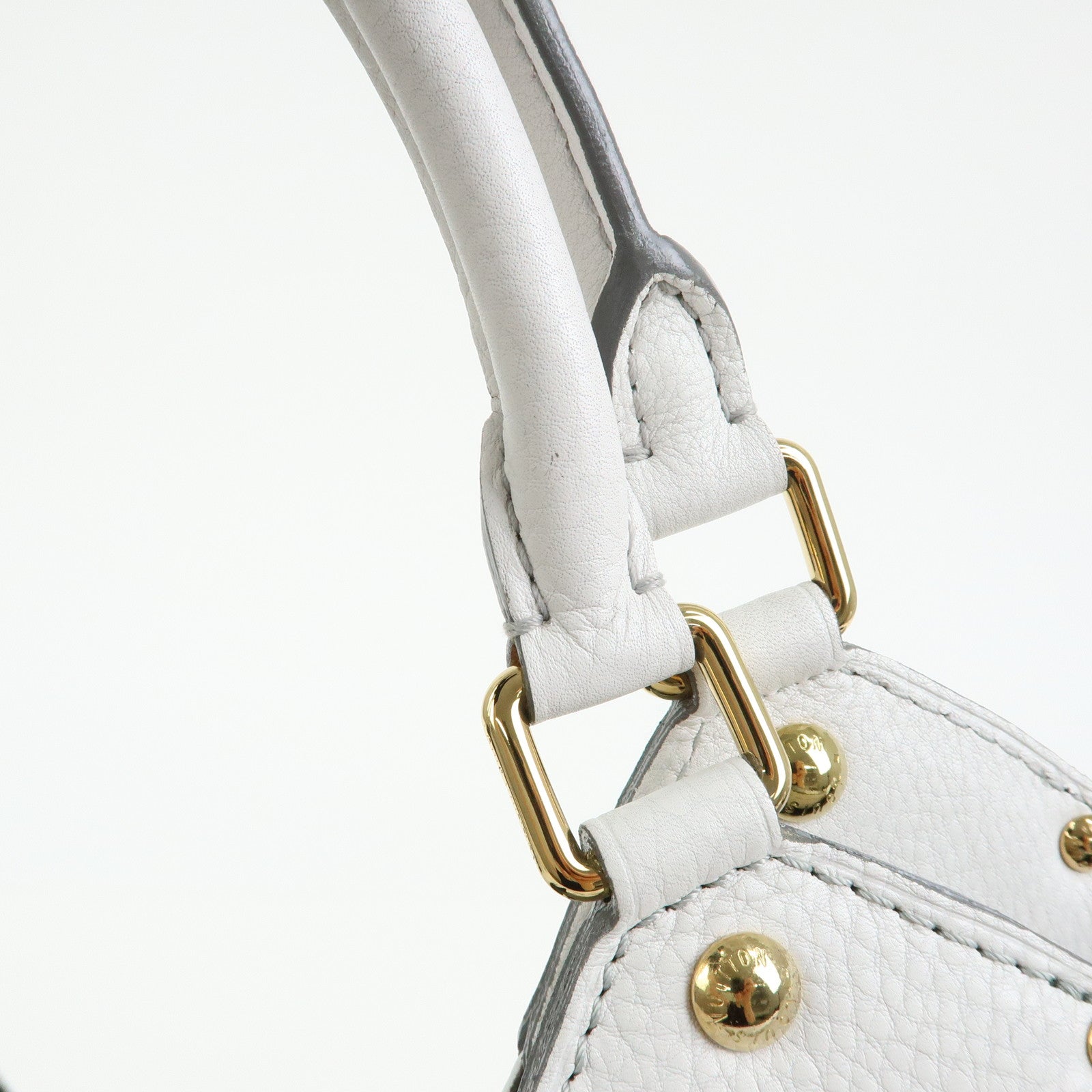 Louis Vuitton Monogram Mahina XL Leather Shoulder Bag Blanc M95715