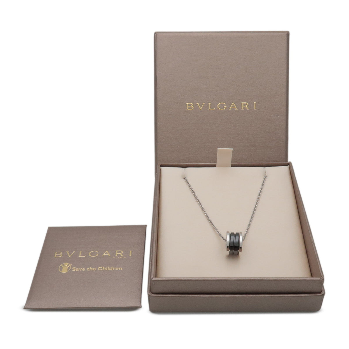 BVLGARI B-Zero1 Save the Children Necklace SV925 Silver