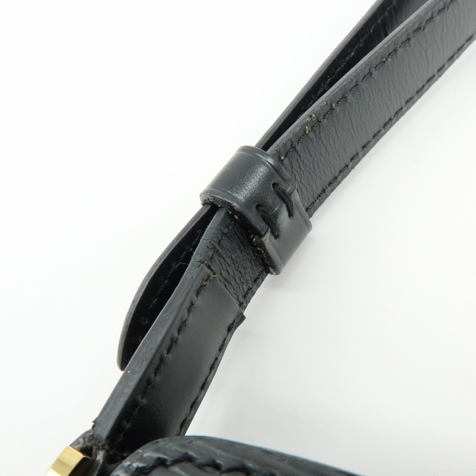 Louis Vuitton Epi Capuchin Shoulder Crossbody Bag Noir Black M52342