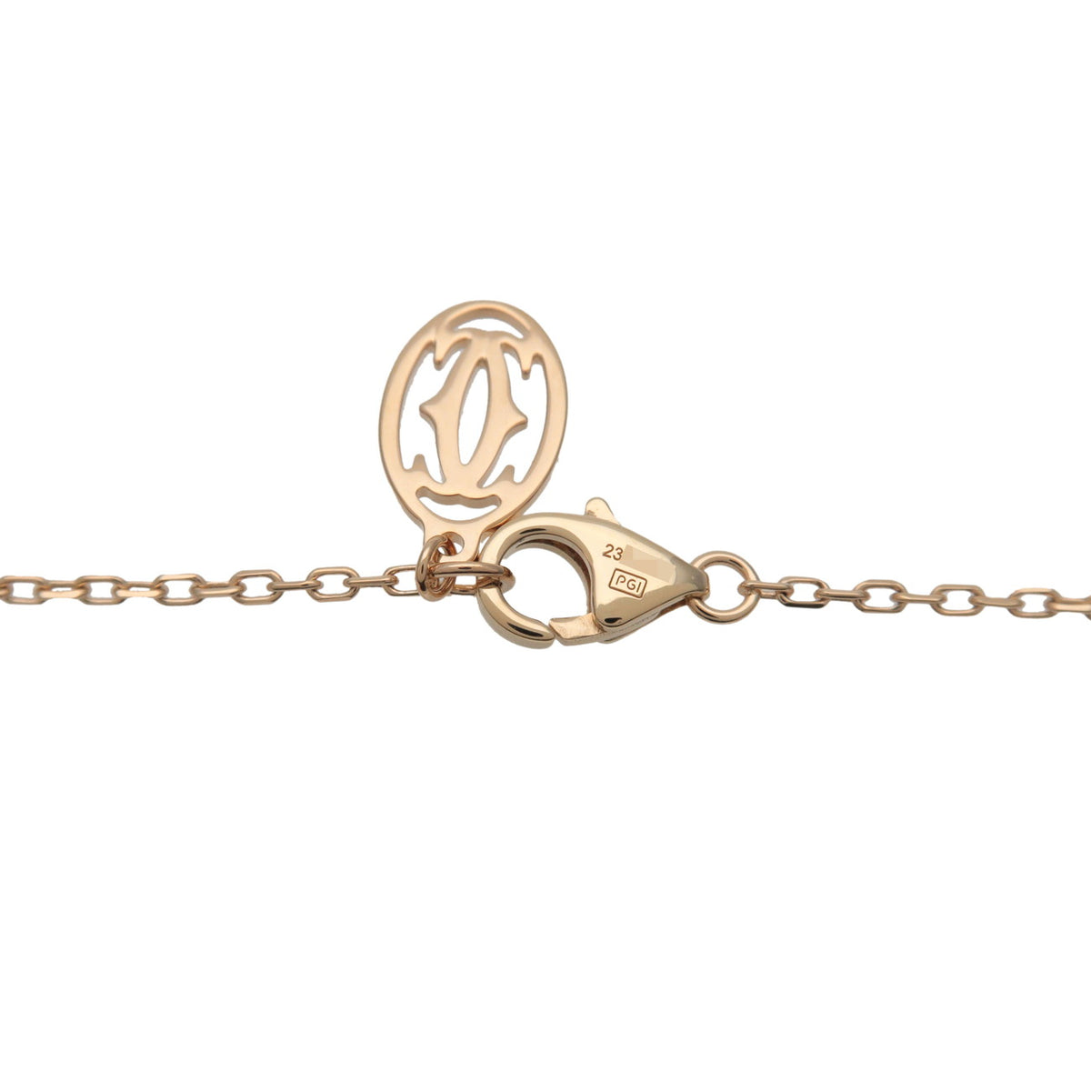 Cartier D'amour 1P Diamond Necklace SM K18 750YG Yellow Gold