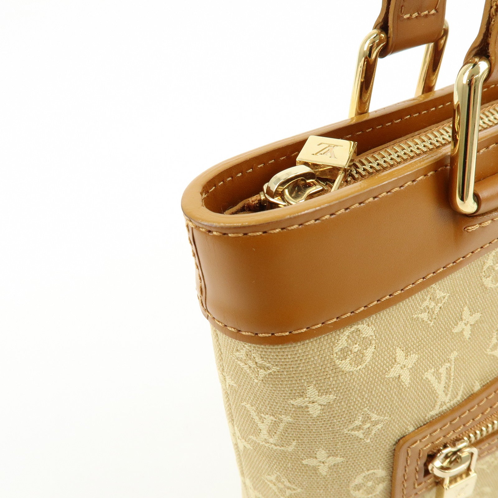 Louis Vuitton Monogram Mini Lucille PM Hand Bag Beige M92684