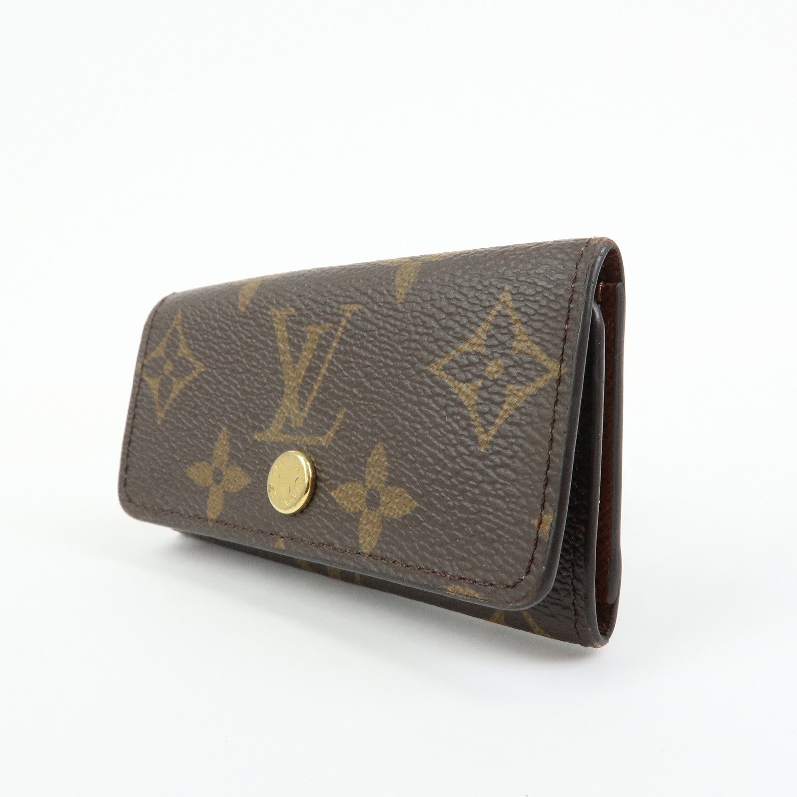 Louis Vuitton Monogram Multicles 4 Key Case Key Holder Brown M6263