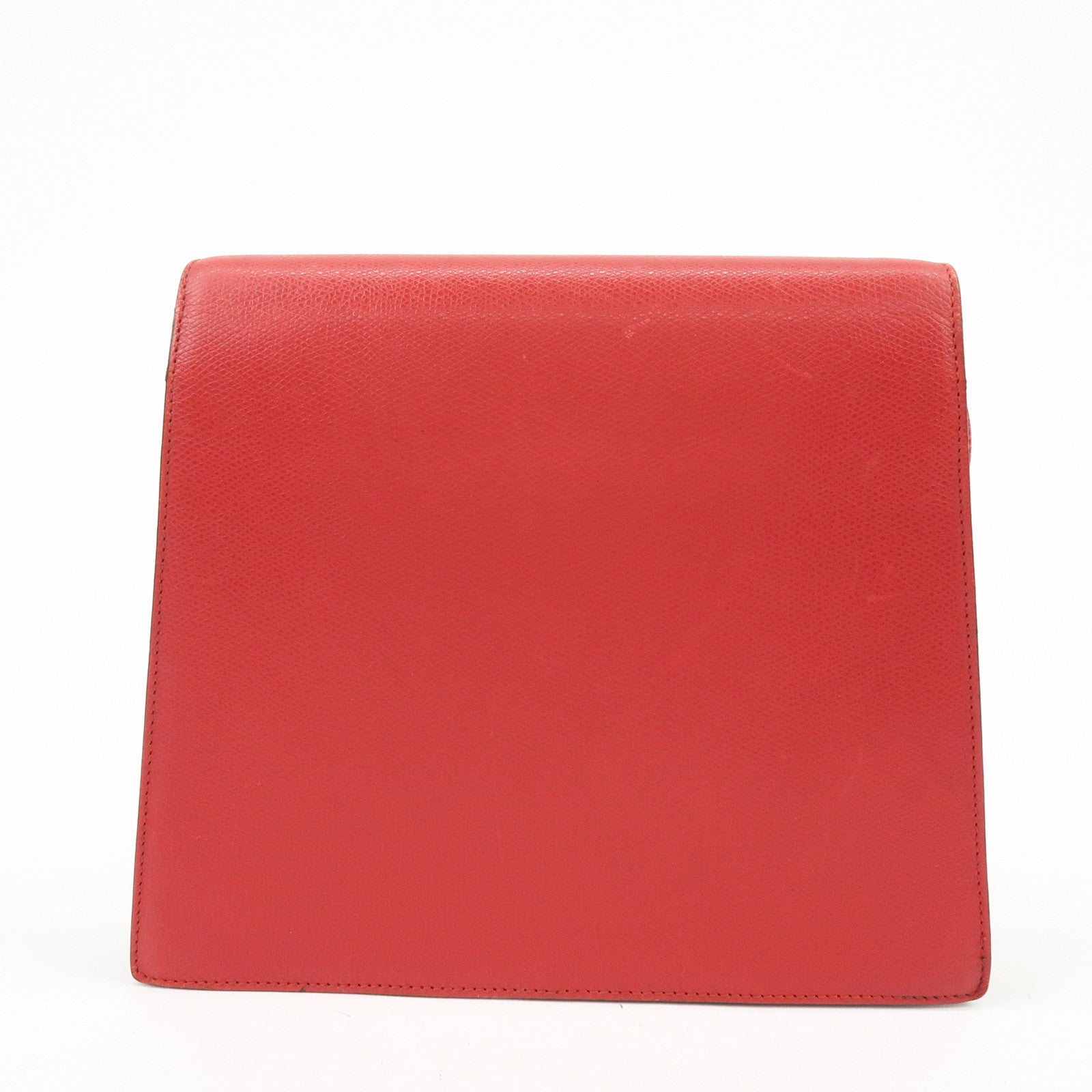 SAINT LAURENT PARIS Y-Line Leather Studs Shoulder Bag Crossbody Bag Red