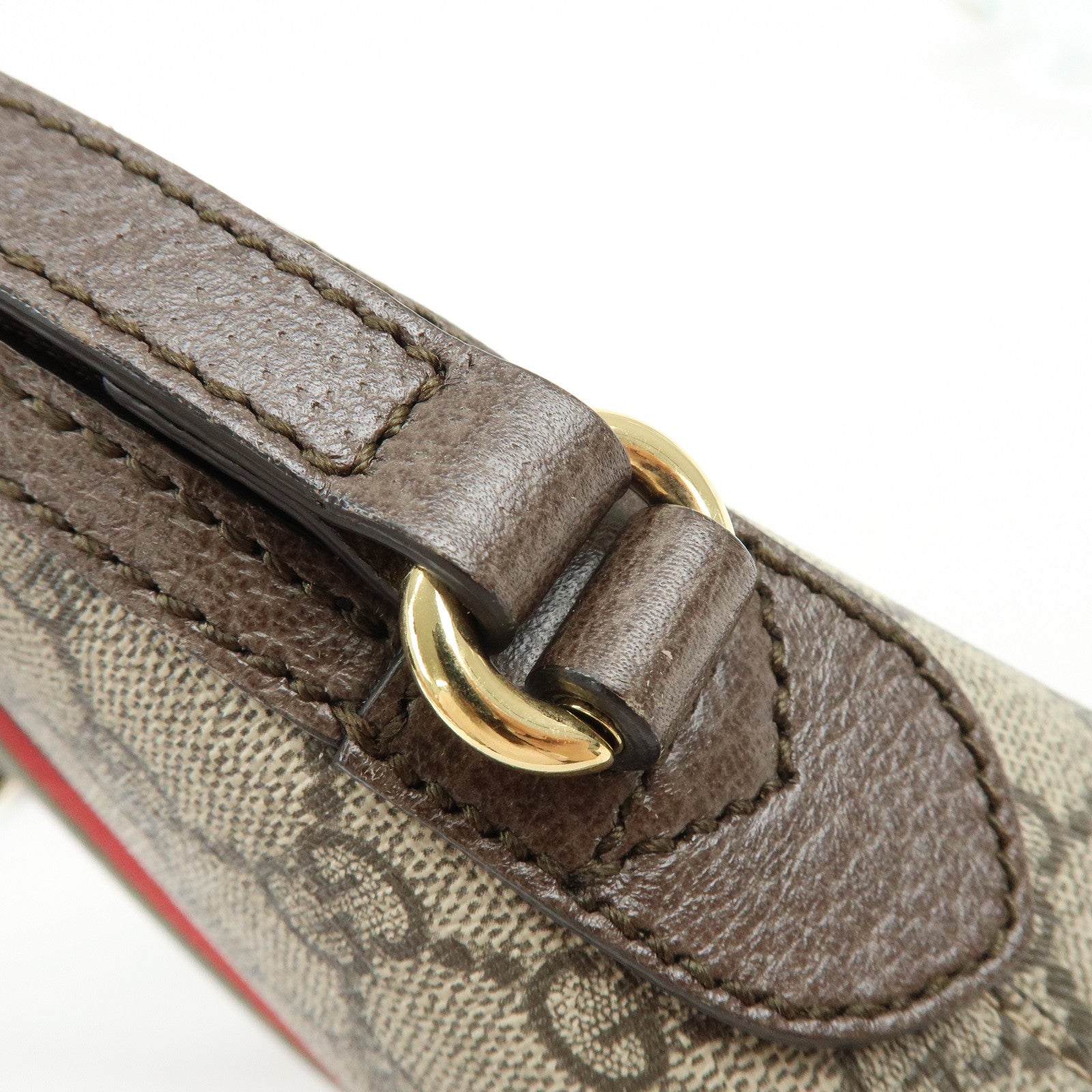 GUCCI Ophidia Double G Sherry GG Supreme Leather Shoulder Bag 499621