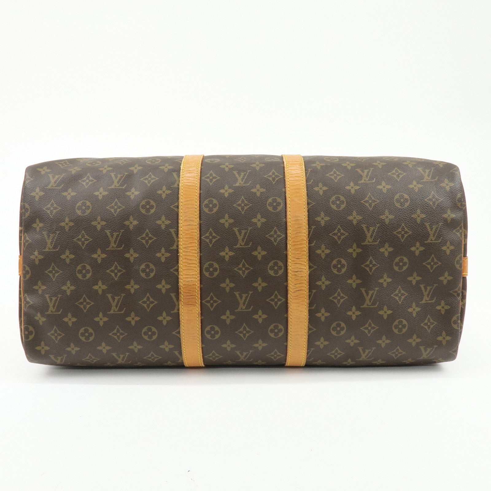 Louis Vuitton Monogram Keep All 55 Bandouliere Boston Bag Brown M56714