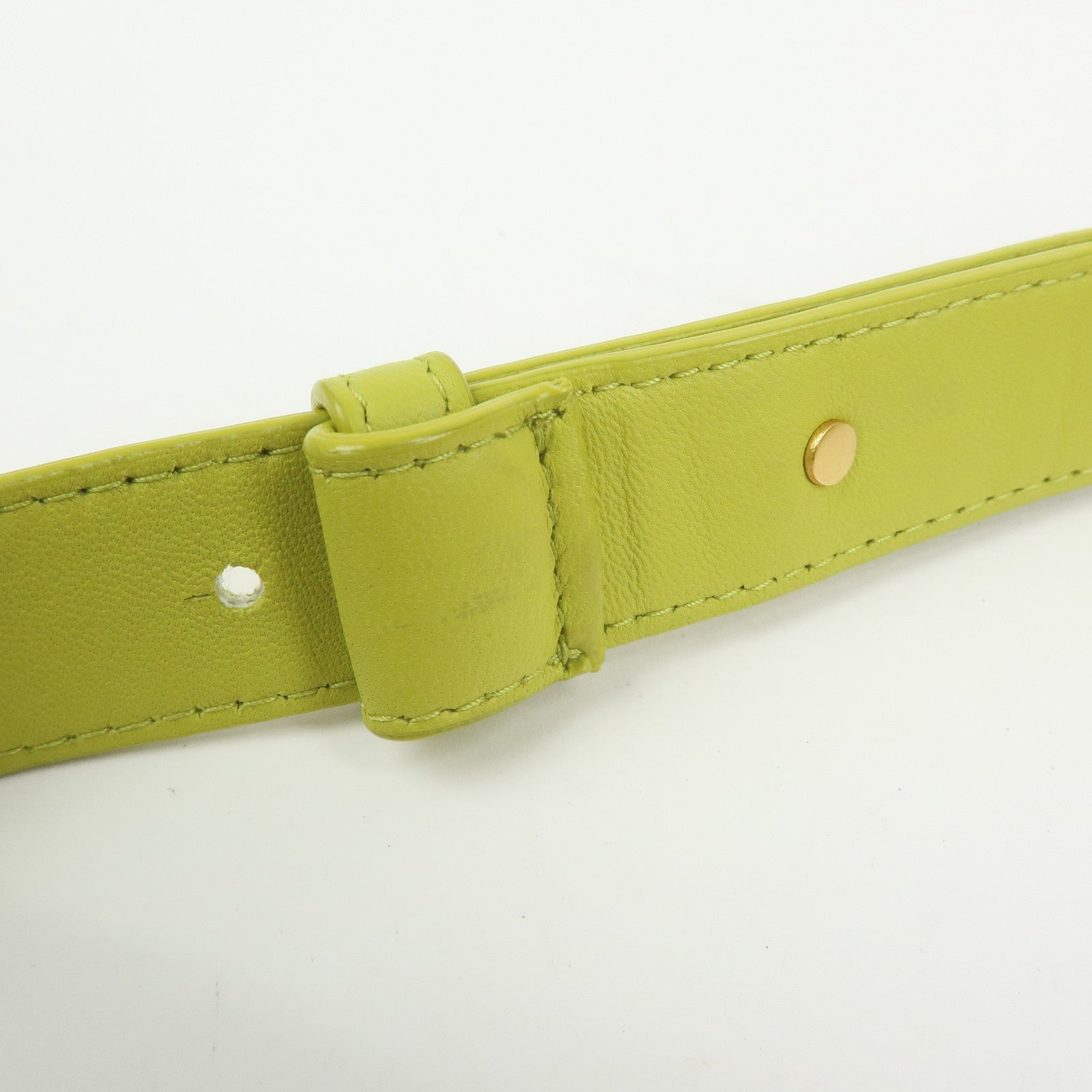 BOTTEGA VENETA Cassette Intrecciato Leather Belt Bag Waist Bag Green
