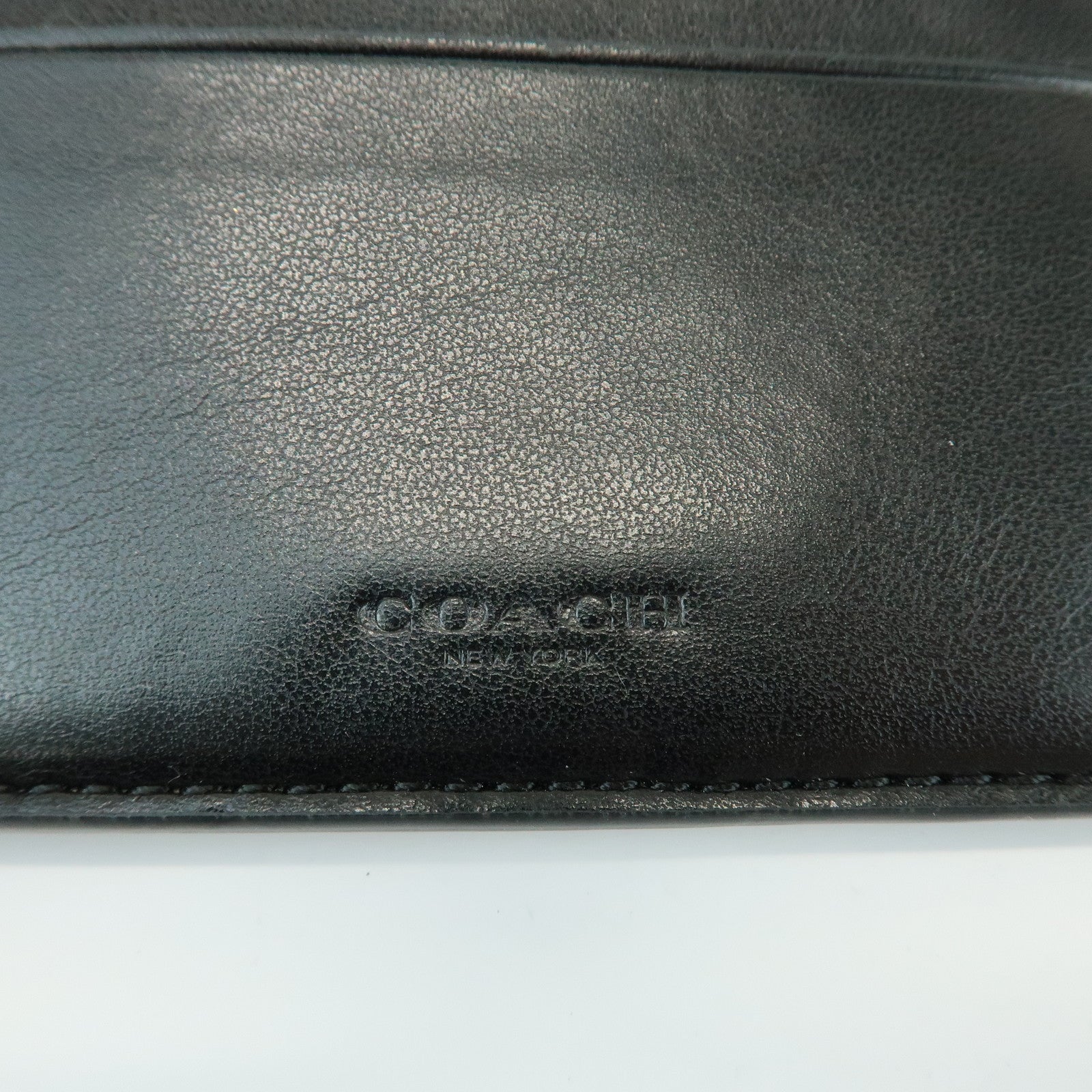 COACH Set of 2 Signature PVC Leather Compact Wallet Coin Case