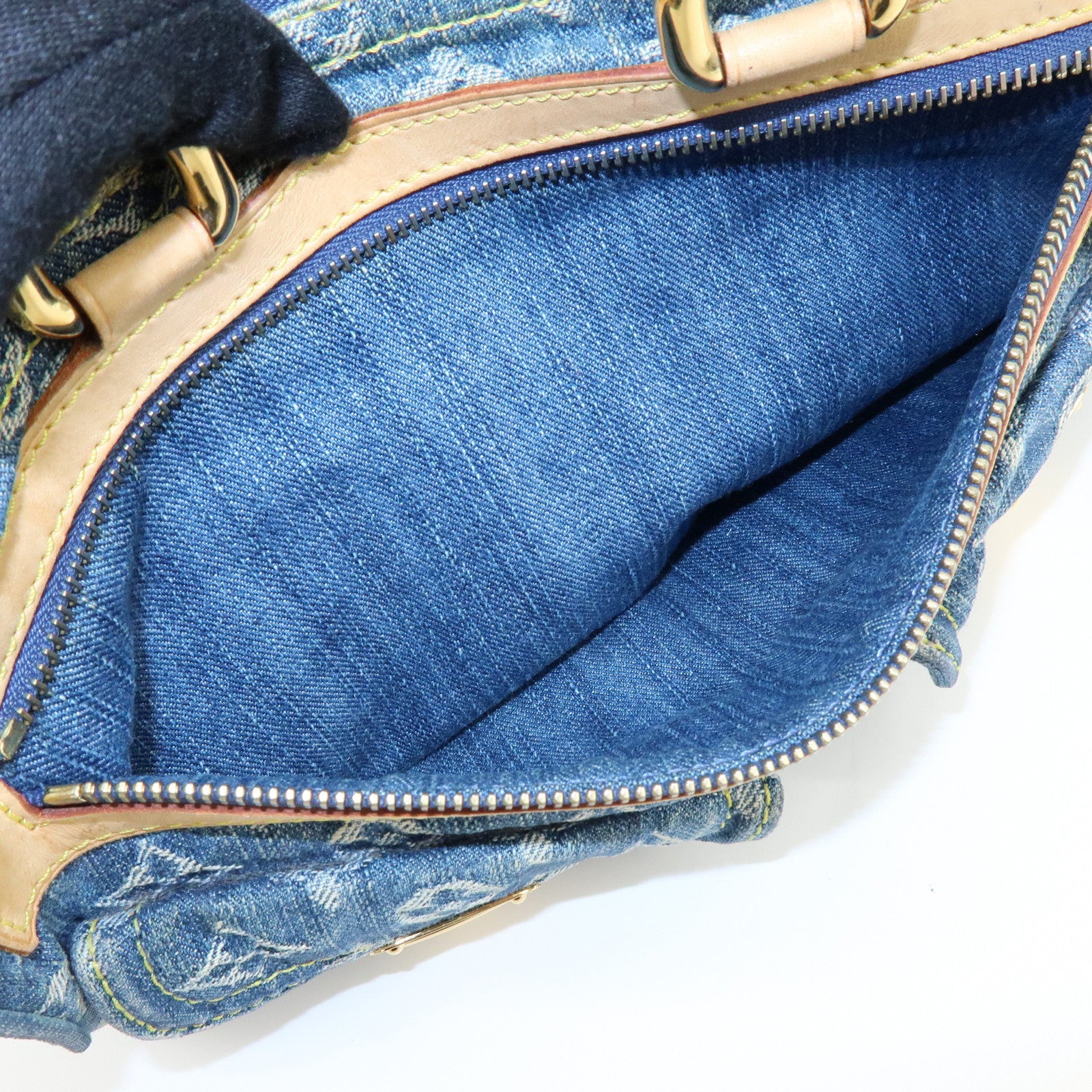 Louis Vuitton Monogram Denim Neo Speedy Boston Bag Blue M95019