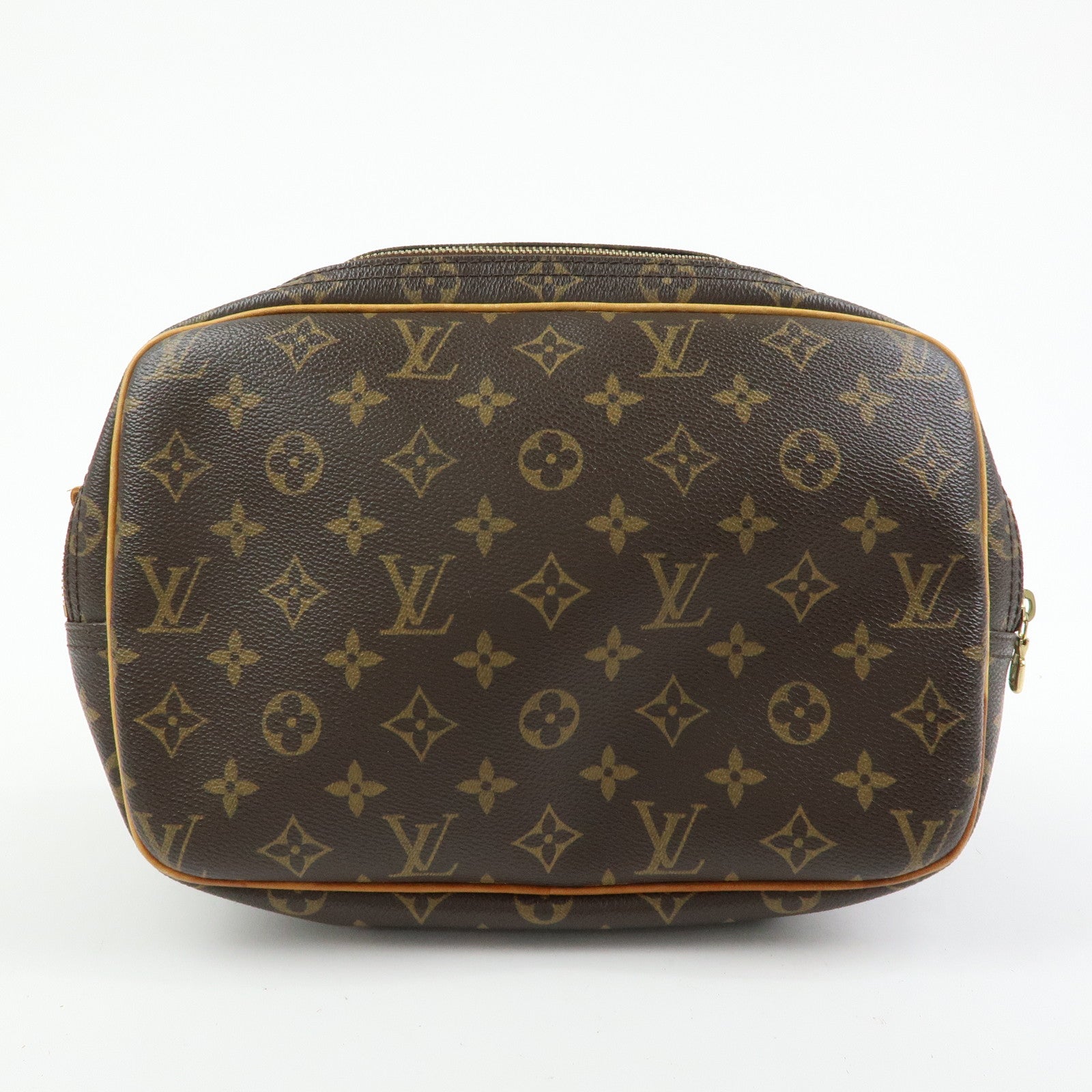 Louis Vuitton Monogram Reporter PM Shoulder Crossbody Bag Brown M45254