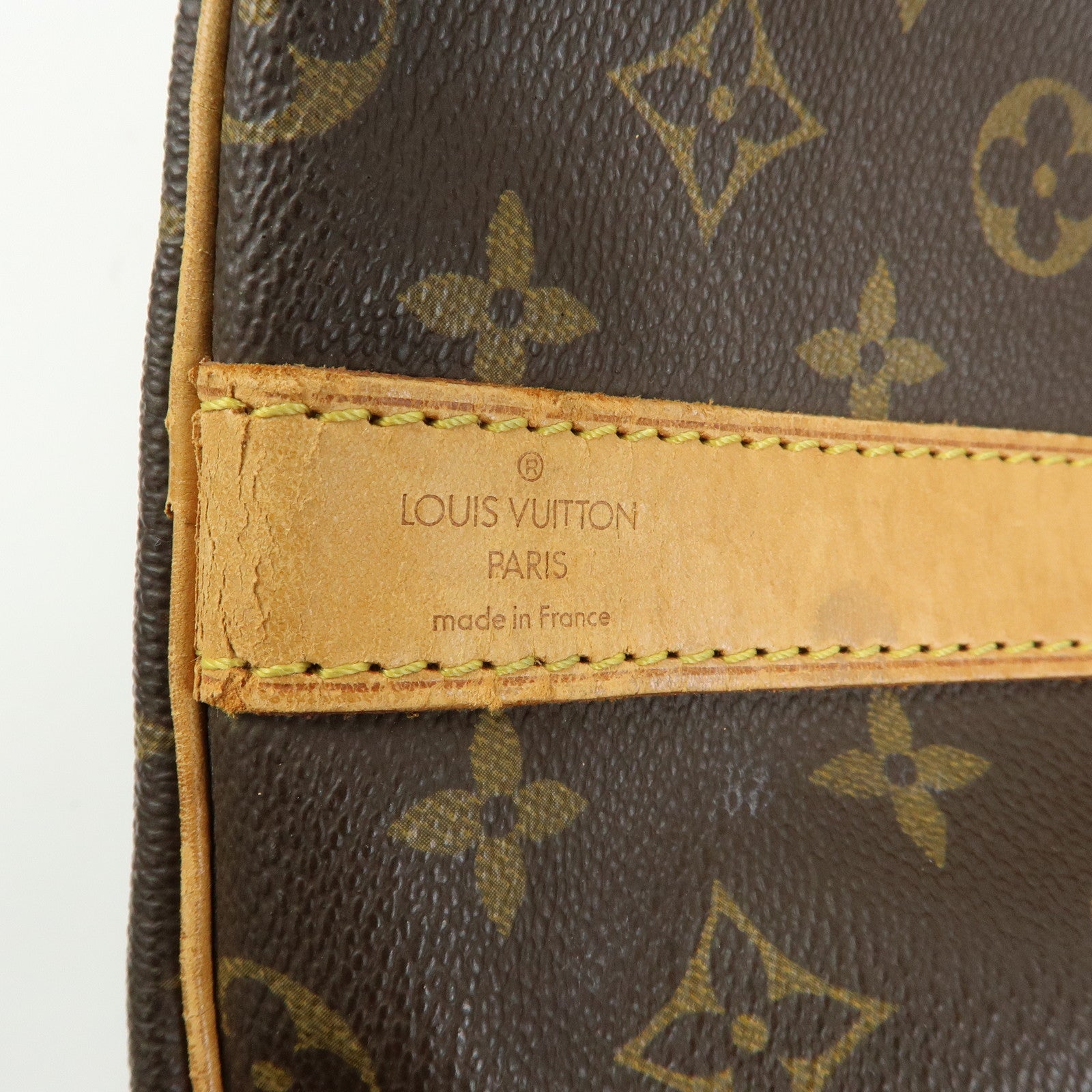 Louis Vuitton Monogram Keep All Bandouliere 60 Boston Bag Brown M41412