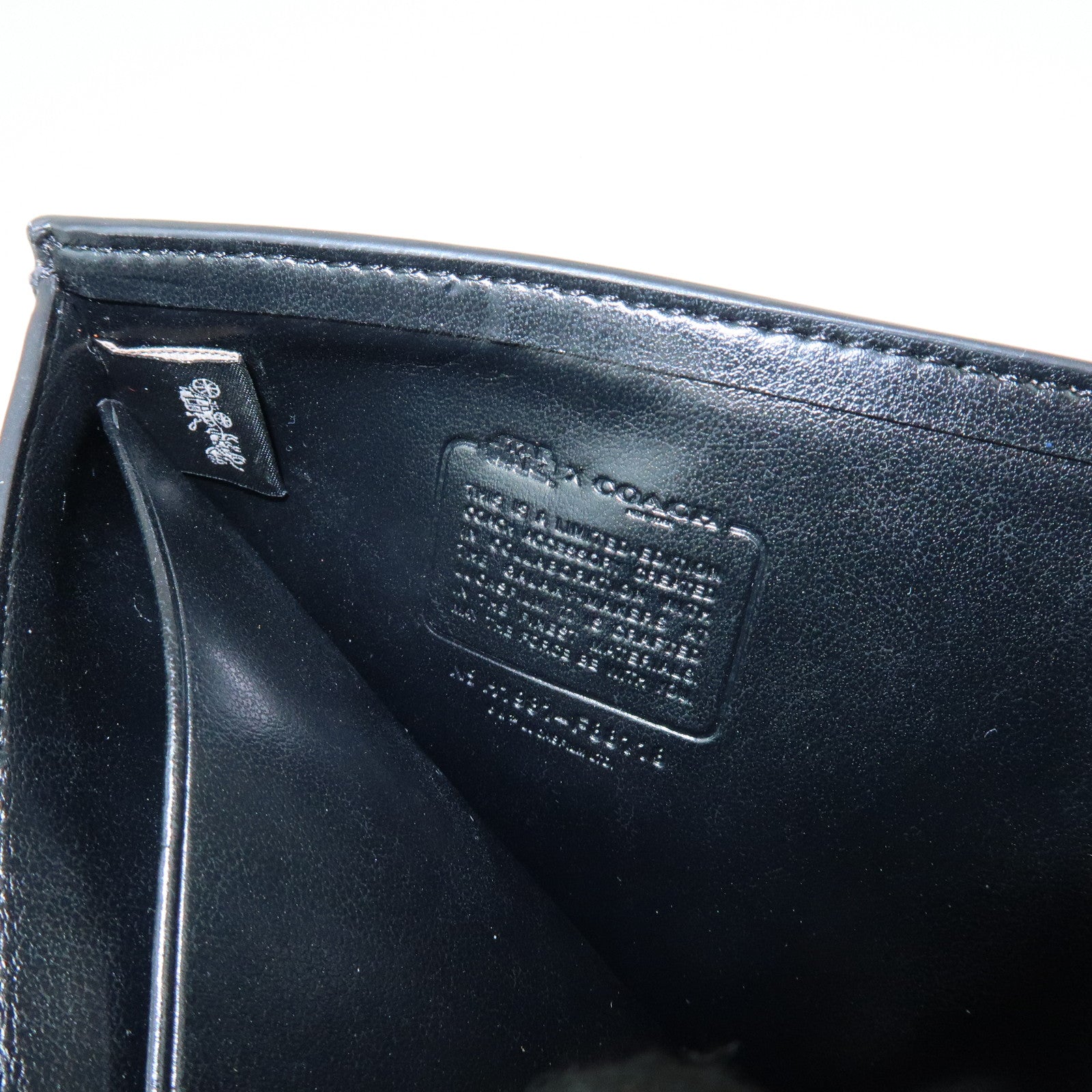 COACH Set of 2 Signature PVC Leather Compact Wallet Coin Case