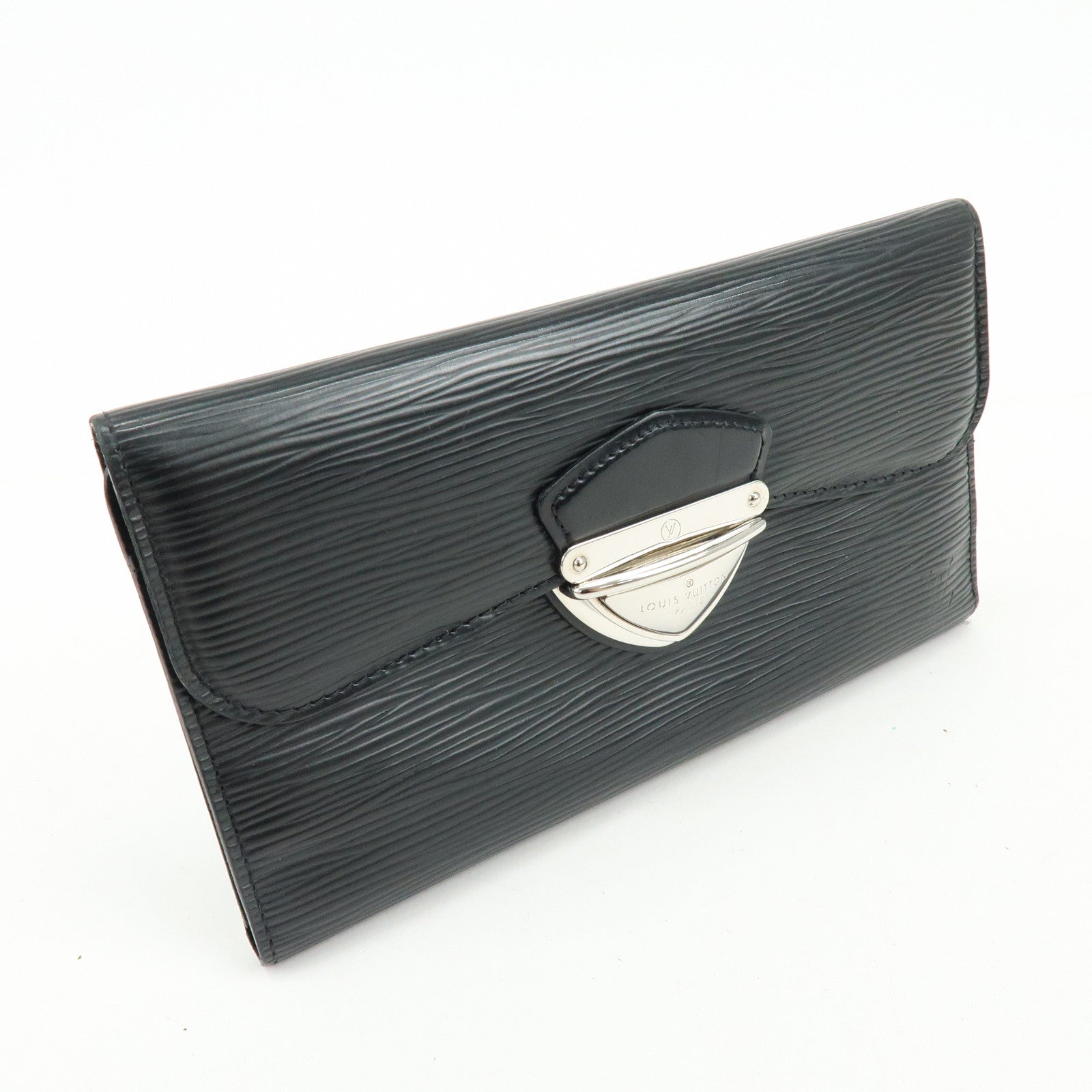 Louis Vuitton Epi Leather Portefeuille Eugenie Long Wallet Noir M63882