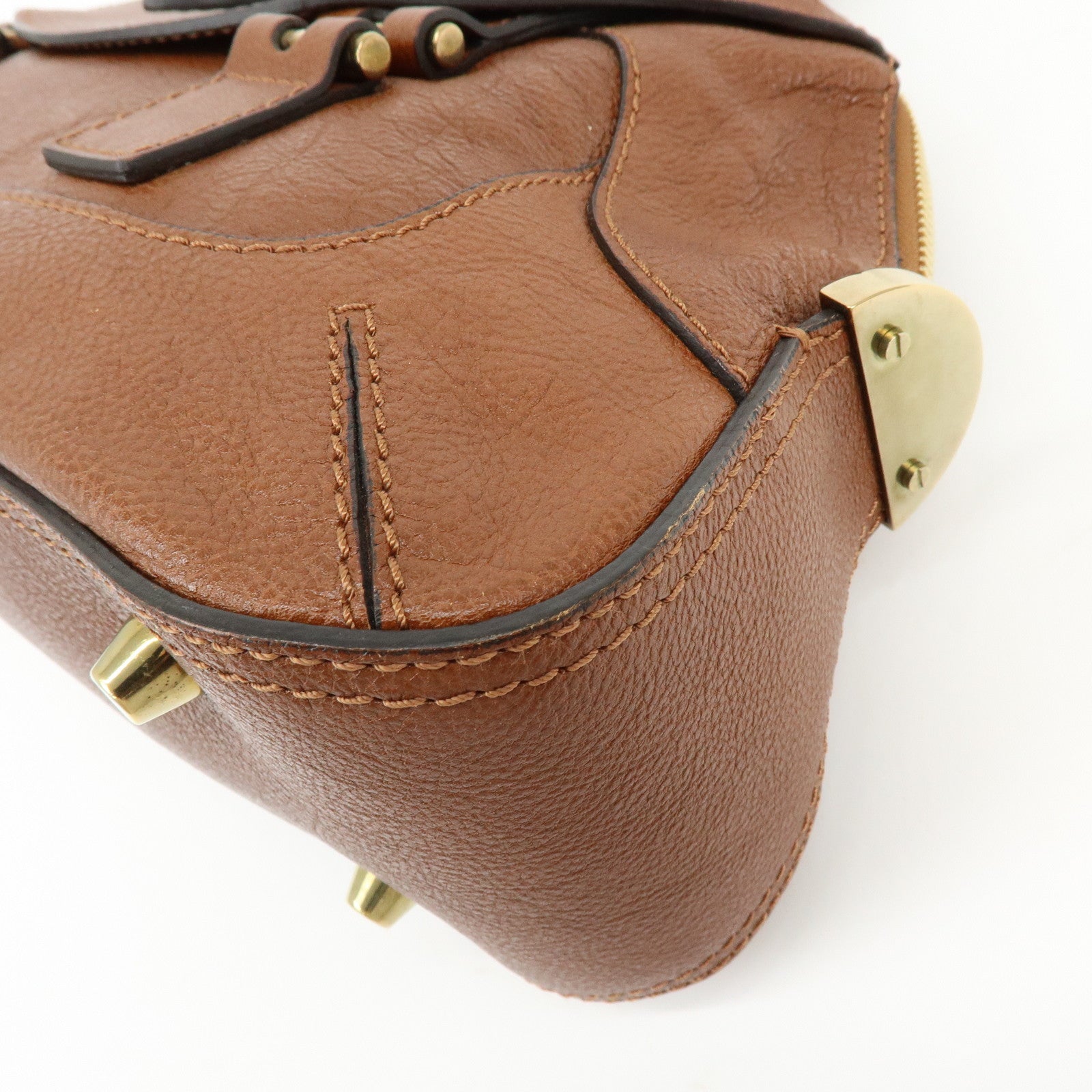 Chloe Leahter Georgia Shoulder Bag Hand Bag Brown