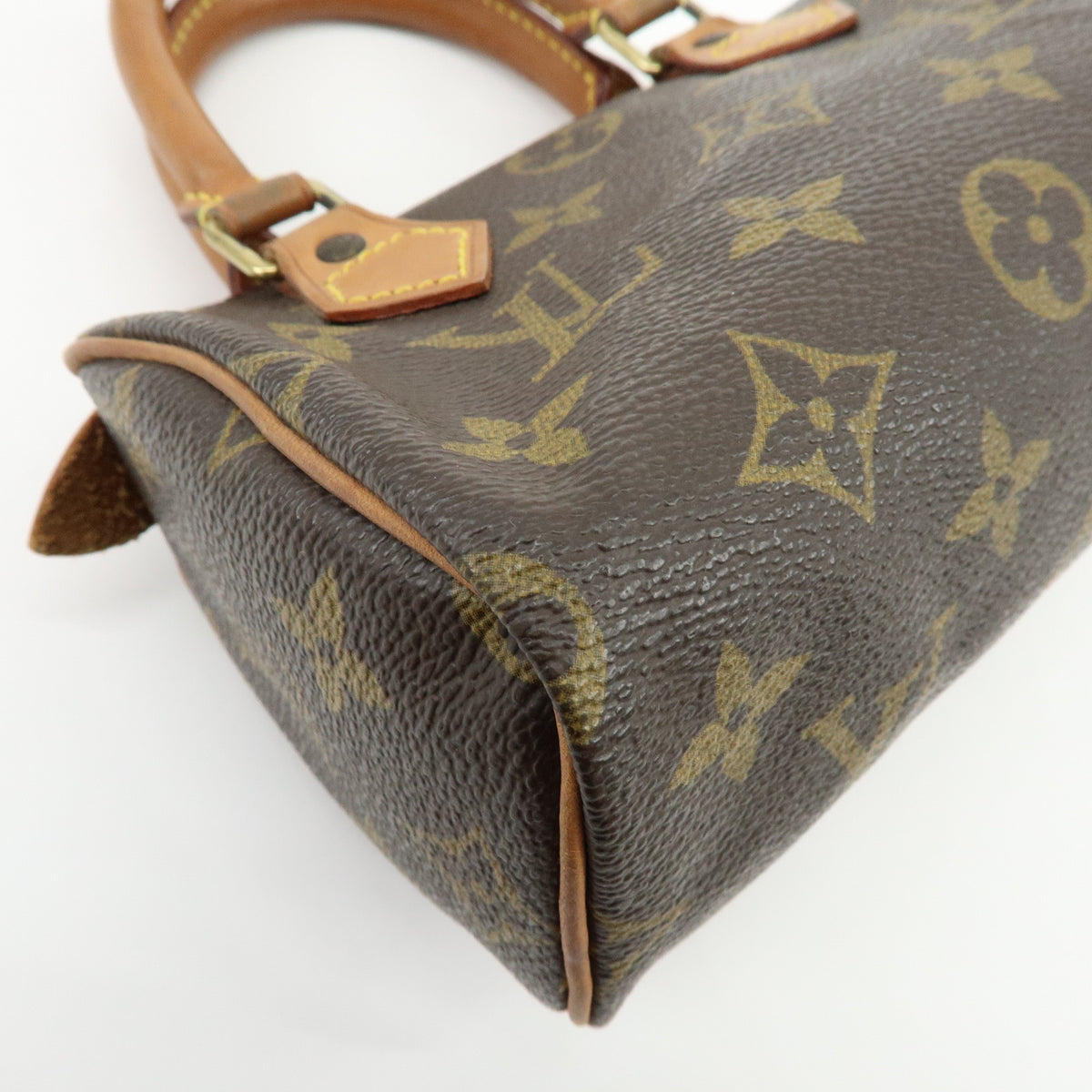Louis Vuitton Monogram Mini Speedy Hand Bag Brown M41534