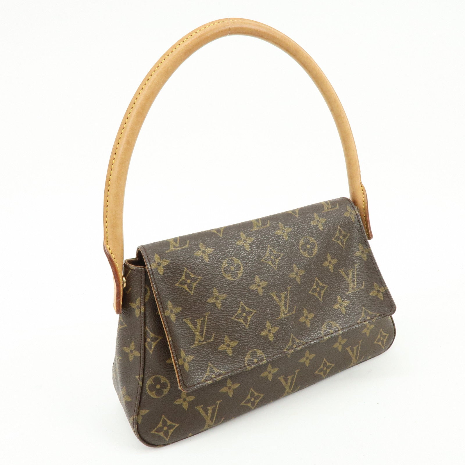 Louis Vuitton Monogram Mini Looping Shoulder Bag Brown M51147