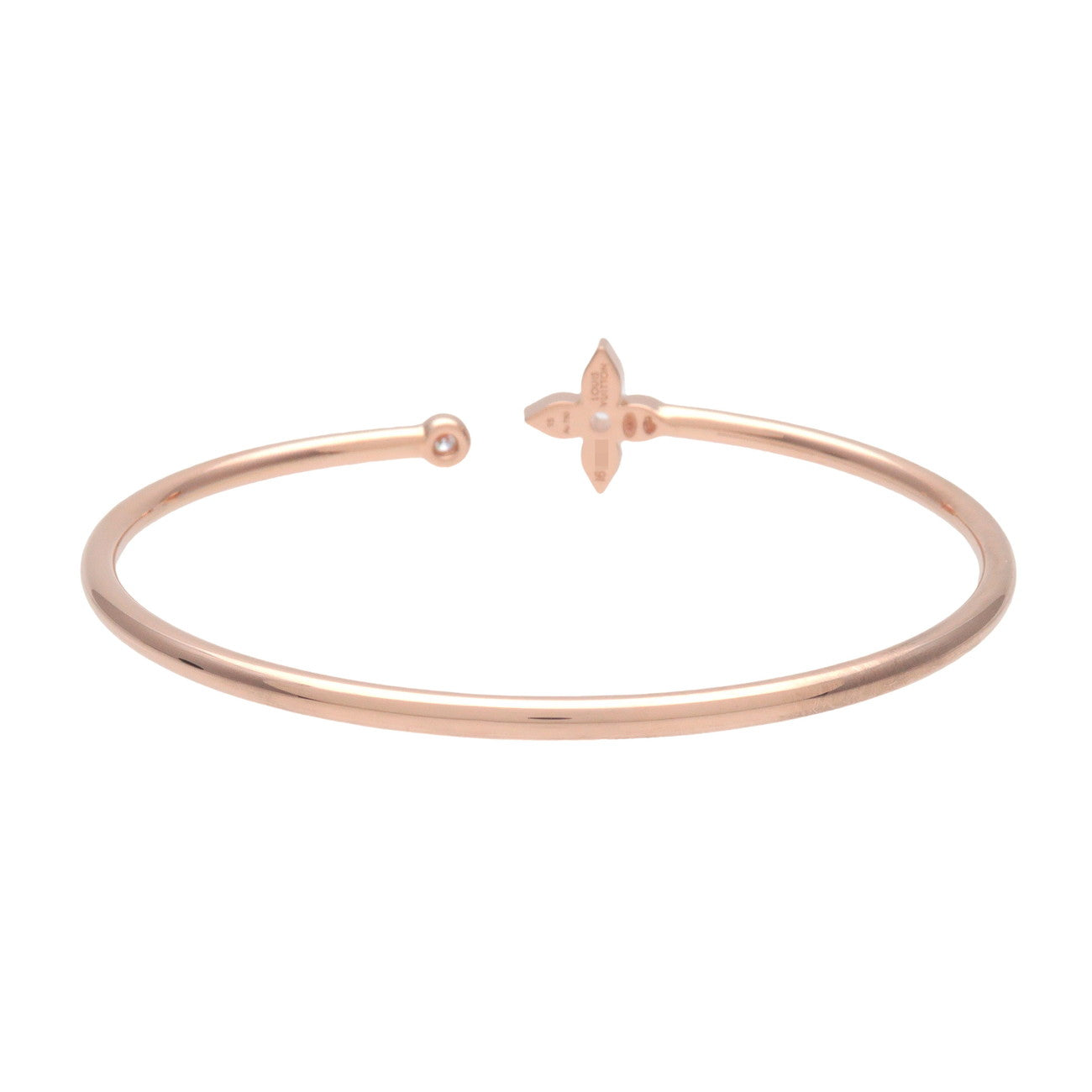 Louis Vuitton Blossom Twist Bracelet K18 750PG Diamonds Size S Q95690