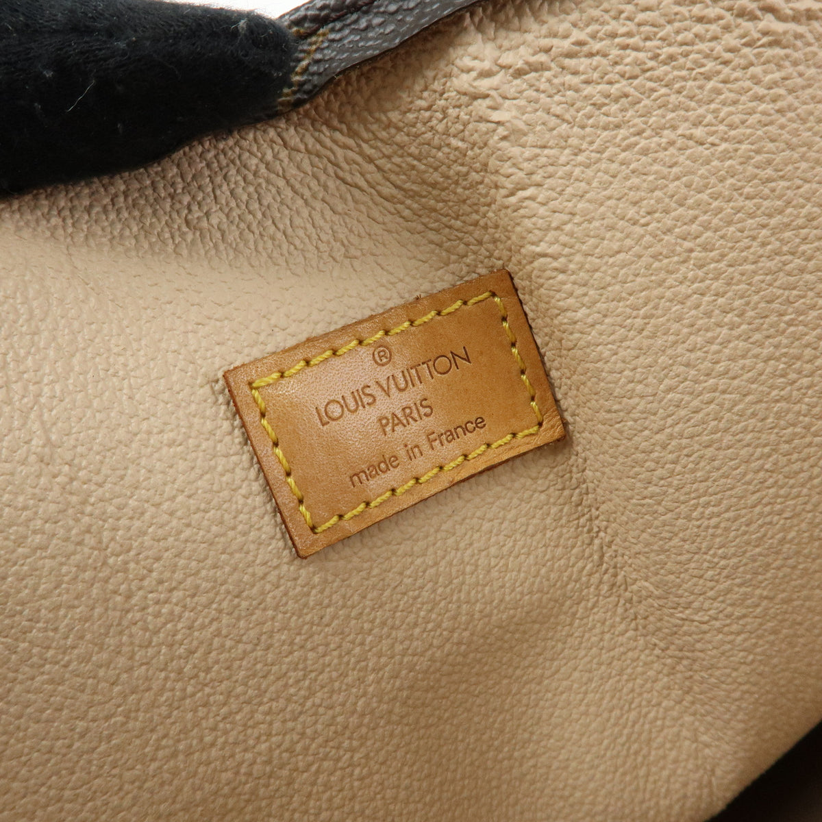 Louis Vuitton Monogram Sac Plat Tote Bag Hand Bag Brown M51140
