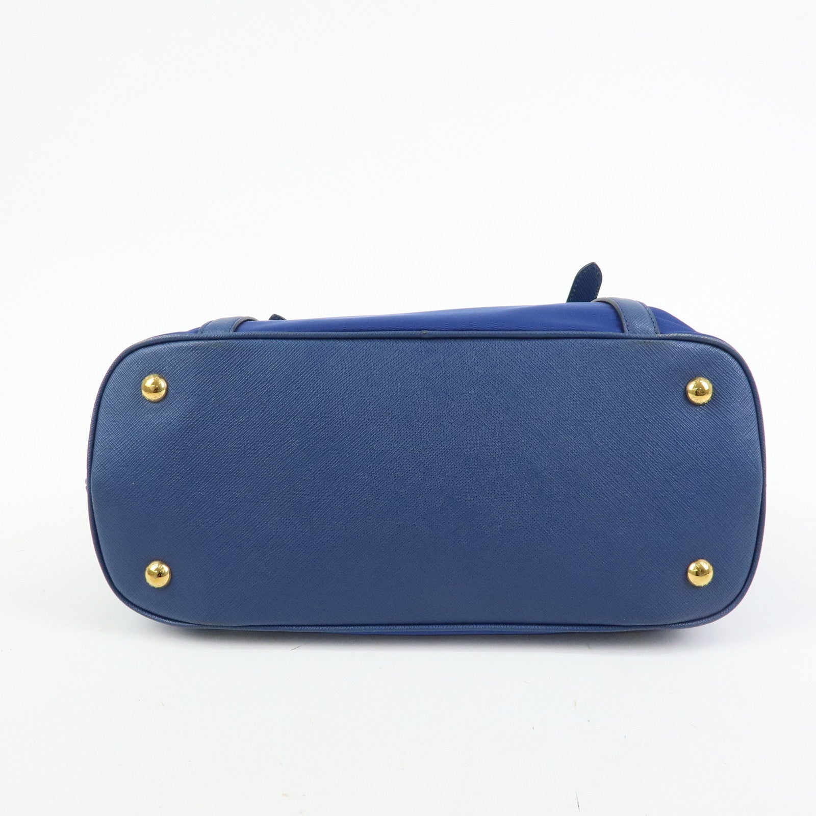 PRADA Tessuto Nylon Saffiano Leather 2Way Hand Shoulder Bag 1BB013