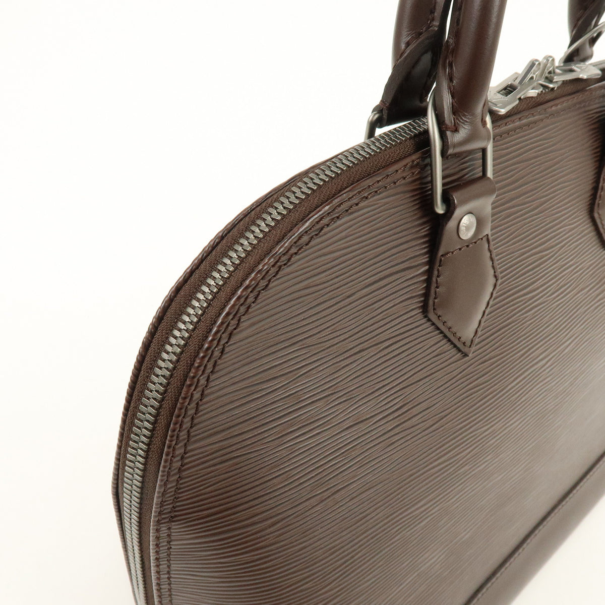 Louis Vuitton Epi Alma Leather Hand Bag Mocha Brown M5214D