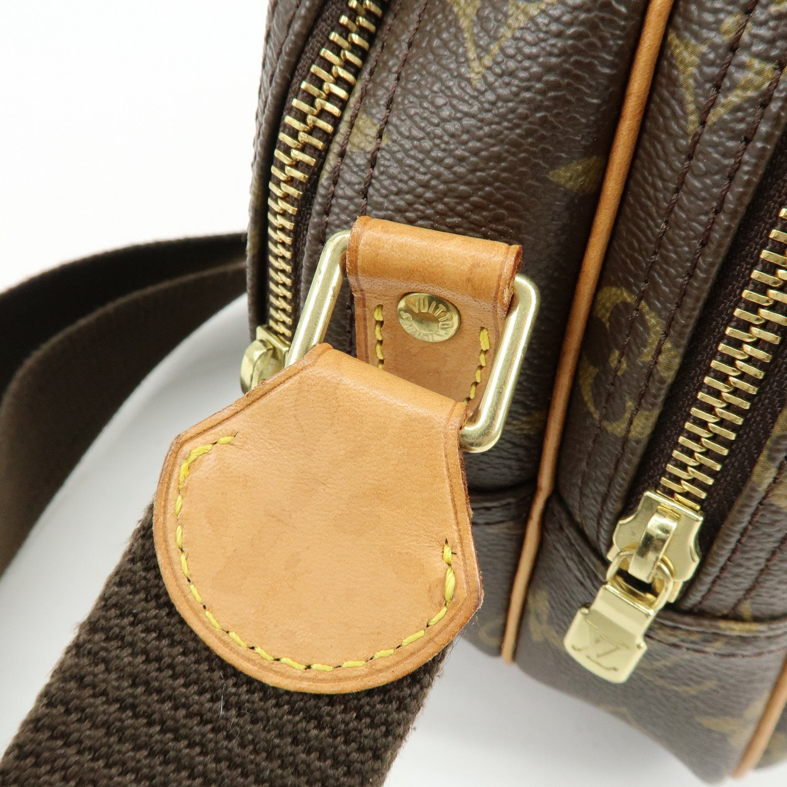 Louis Vuitton Monogram Reporter PM Shoulder Bag Brown M45254