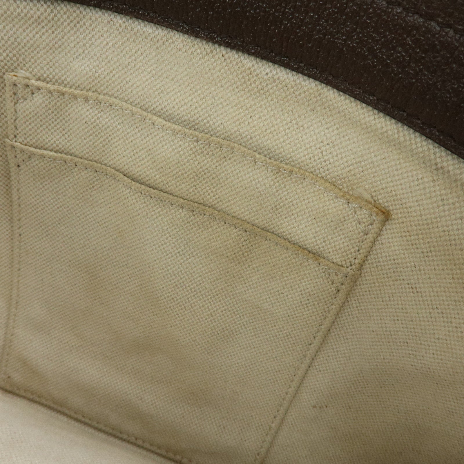 GUCCI Ophidia Sherry GG Supreme Leather Shoulder Bag Beige Brown 523354