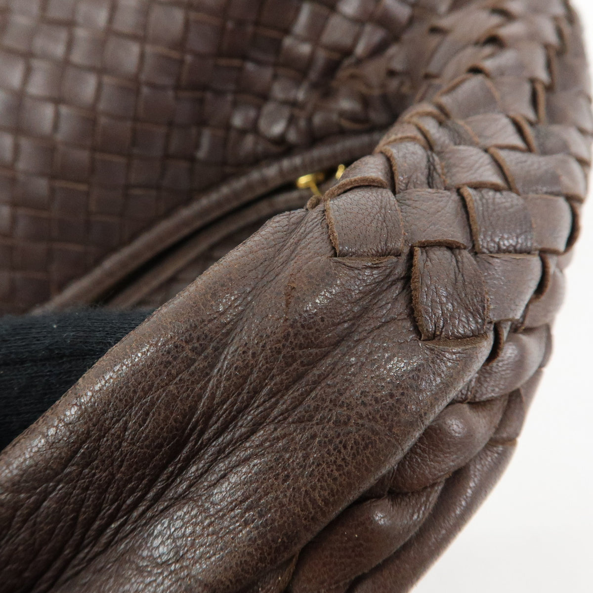 BOTTEGA VENETA Hobo Intrecciato Leather Shoulder Bag Hand Bag 115654