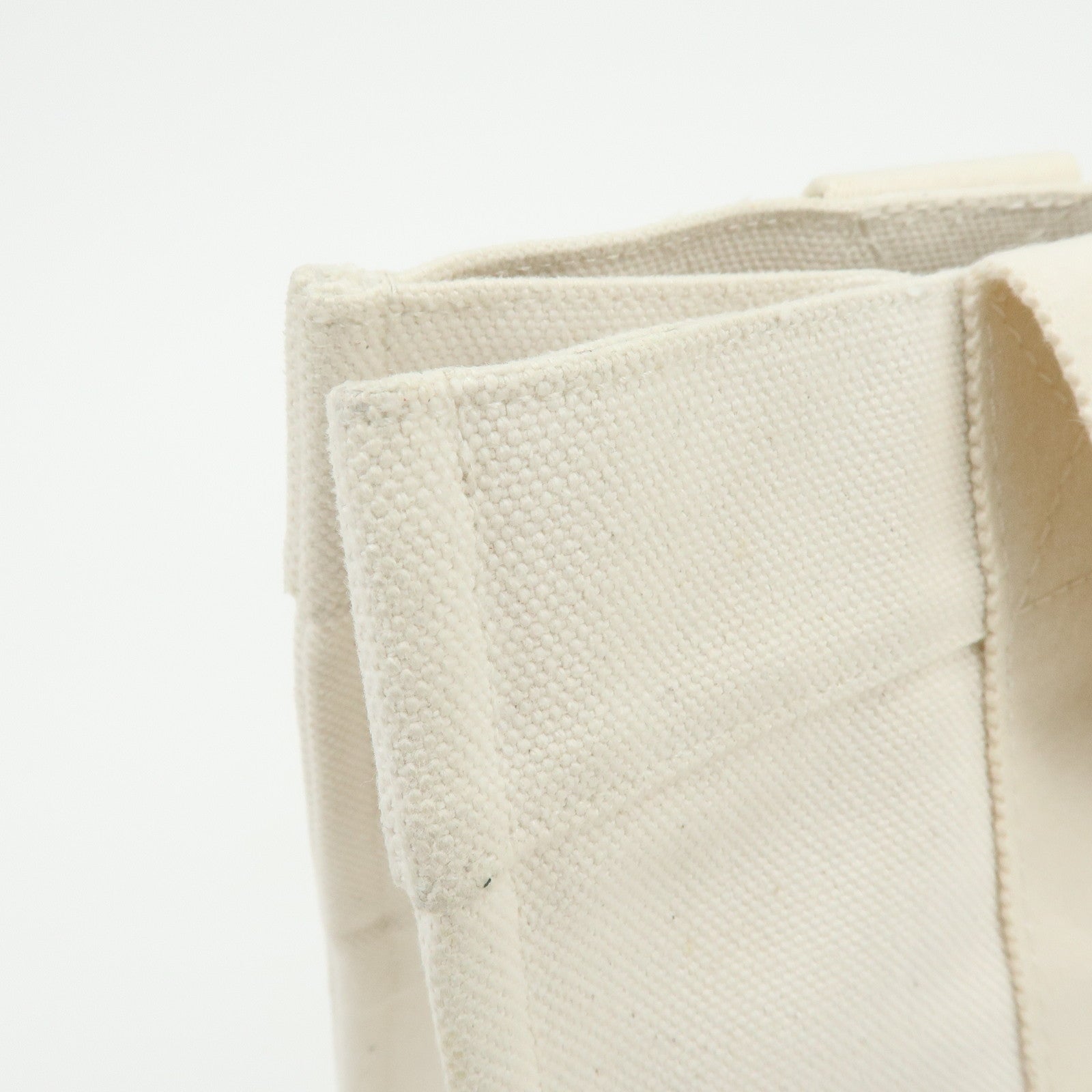 HERMES Bora Bora PM Canvas Tote Bag Hand Bag Ivory