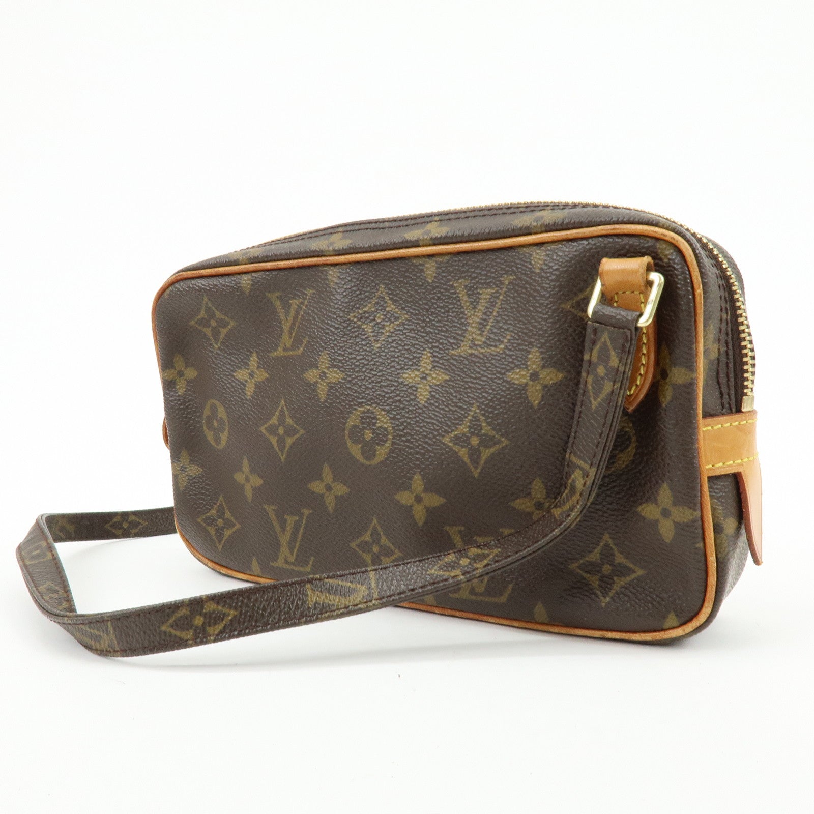 Louis Vuitton Monogram Pochette Marly Bandouliere Bag Brown M51828