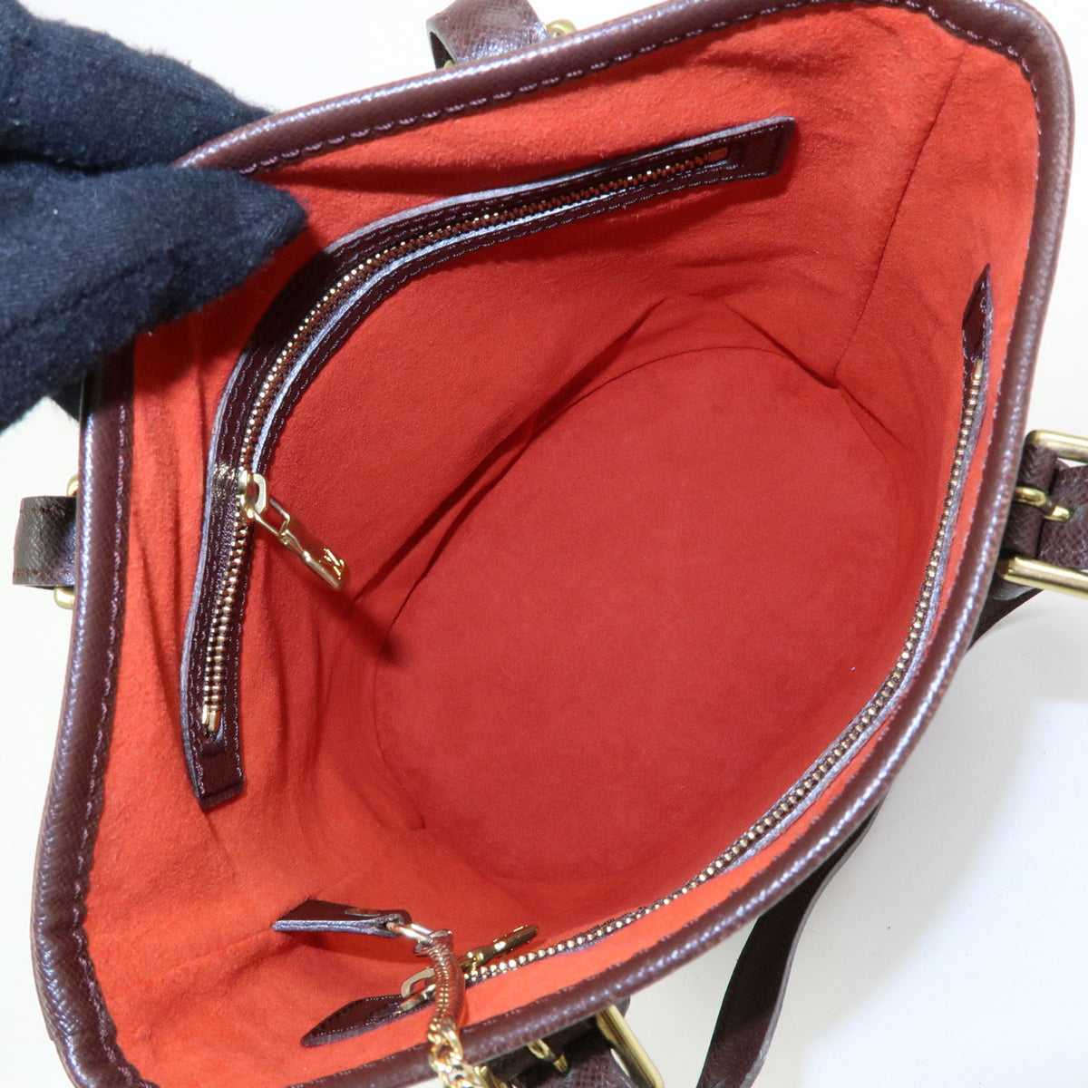 Louis Vuitton Damier Marais Tote Bag Hand Bag Damier Ebene N42240