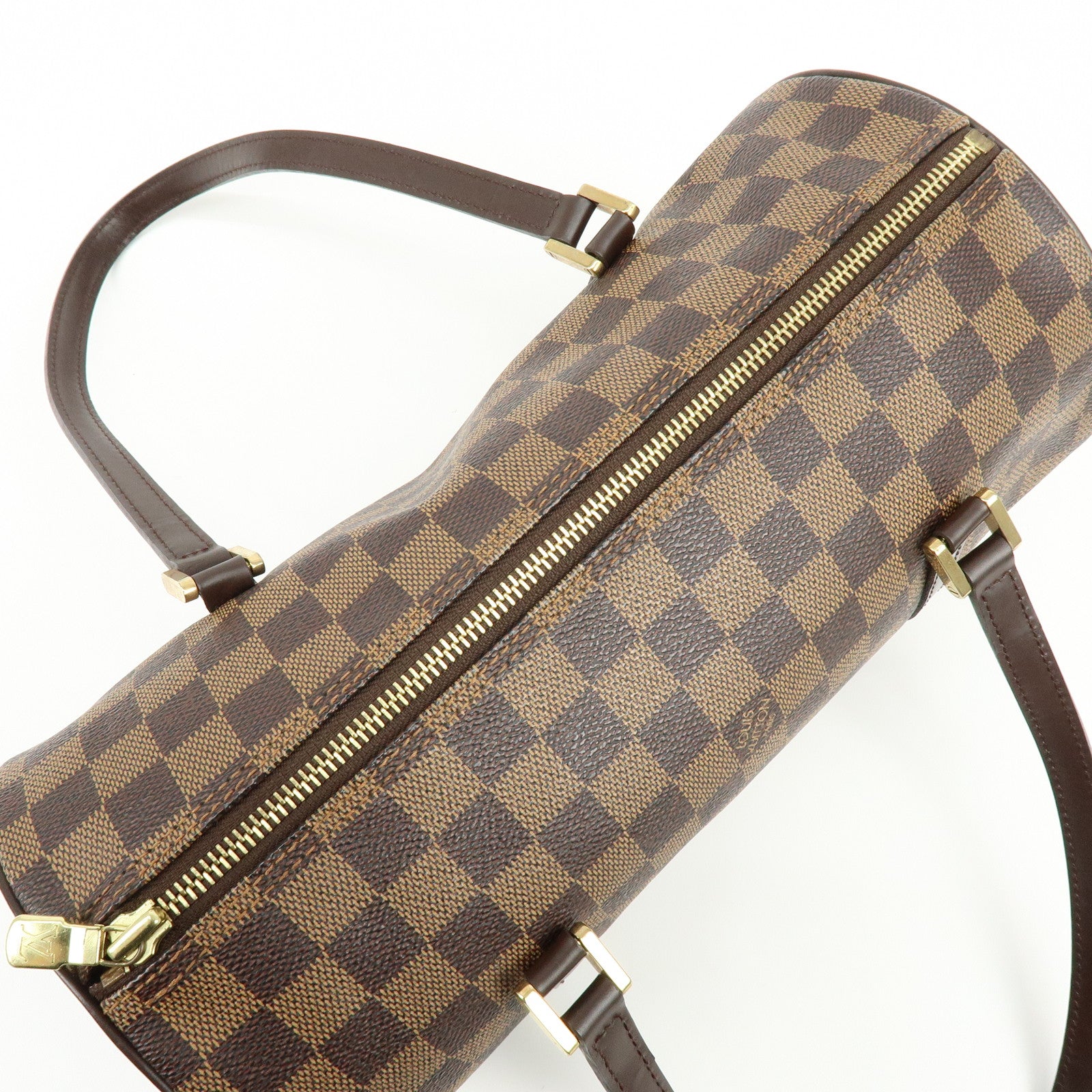 Louis Vuitton Damier Ebene Papillon 30 Hand Bag Brown N51303