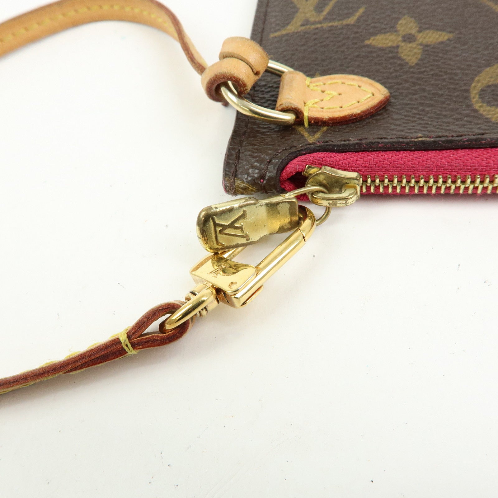Louis Vuitton Monogram Canvas Pouch for Neverfull PM Tote Bag Pivoine