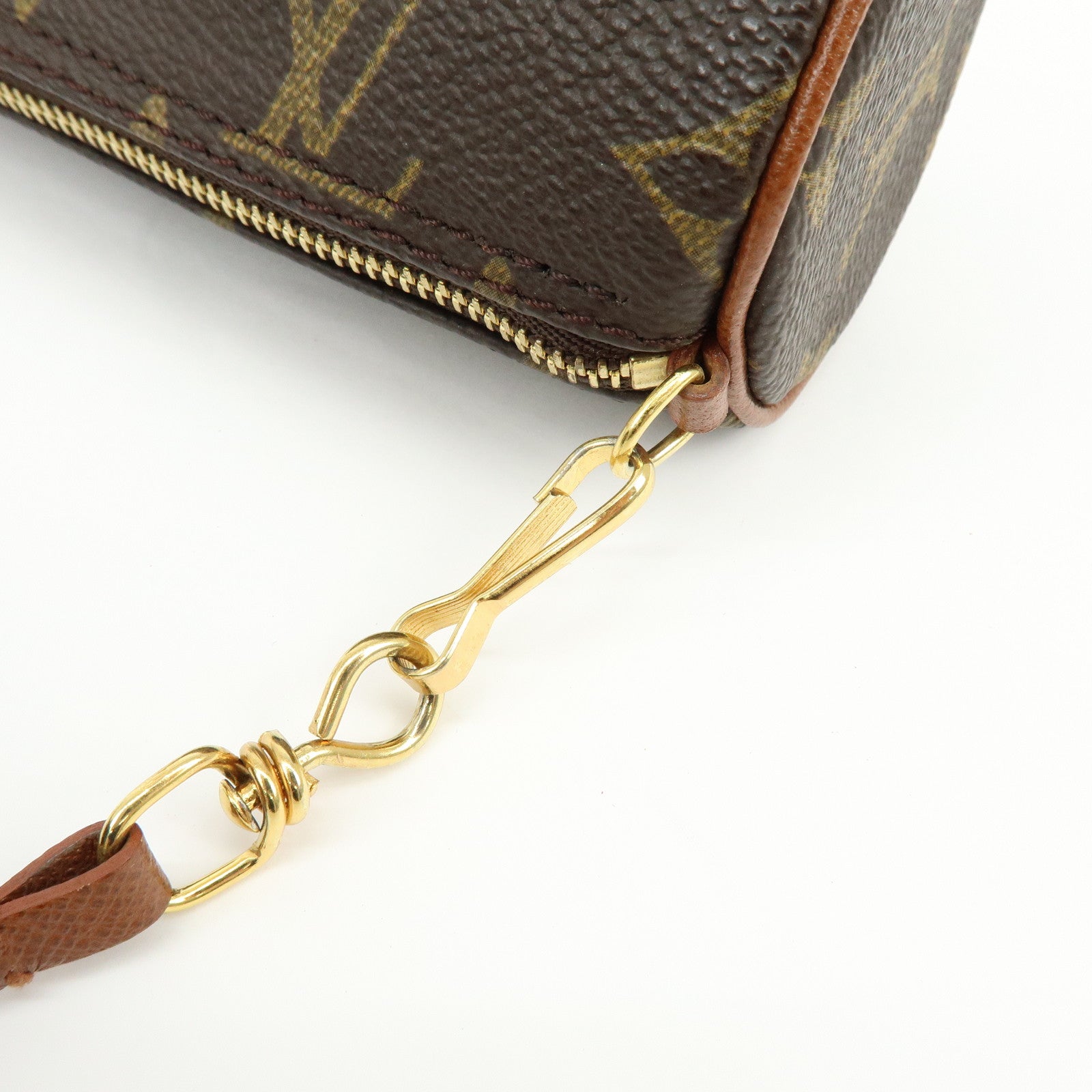 Louis Vuitton Monogram Mini Pouch for Papillon Bag Brown