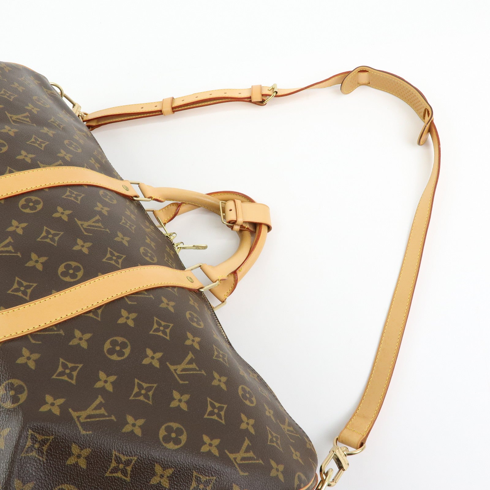 Louis Vuitton Monogram Keep All Bandouliere 55 Boston Bag M41414