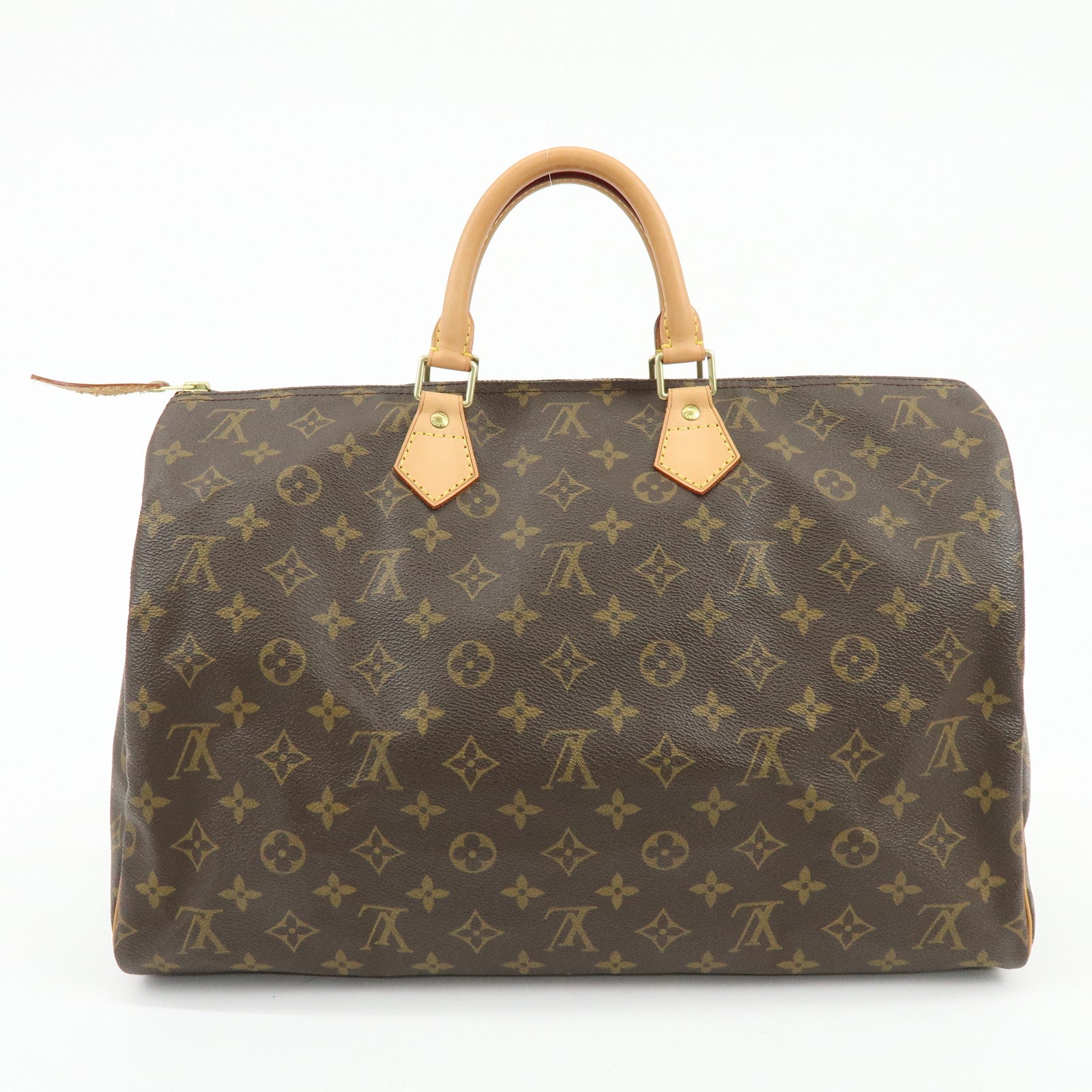 Louis Vuitton Monogram Speedy 40 Hand Bag Boston Bag Brown M41522