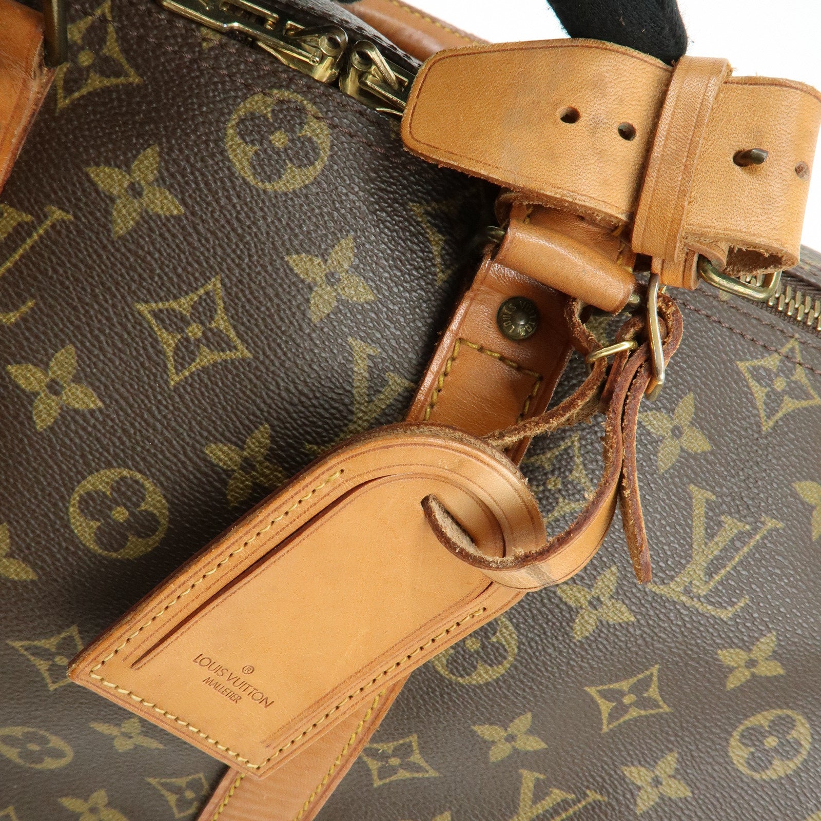 Louis Vuitton Monogram Keep All 45 Boston Bag Brown M41428