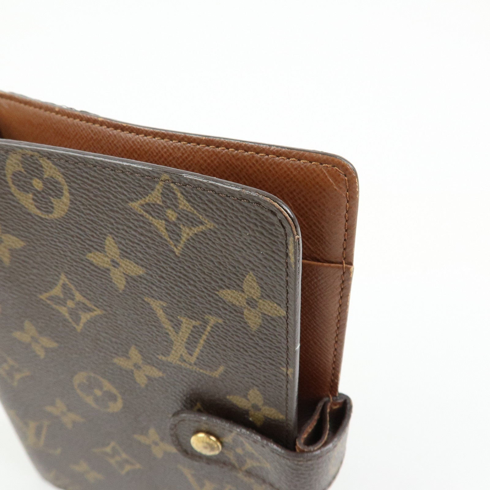 Louis Vuitton Monogram Agenda MM Planner Cover Brown R20004