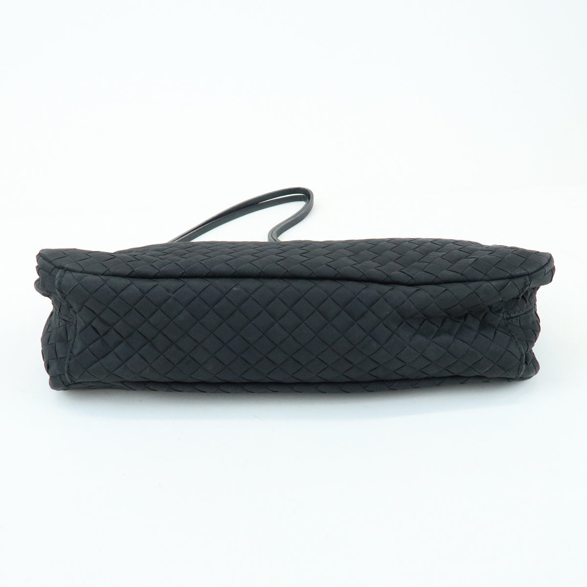 BOTTEGA VENETA Intrecciato Nylon Leather Shoulder Bag Hand Bag Black