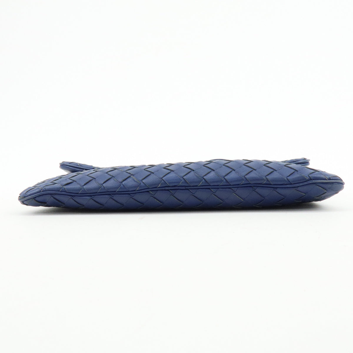 BOTTEGA VENETA Intrecciato Leather Shoulder Bag Crossbody Bag Blue