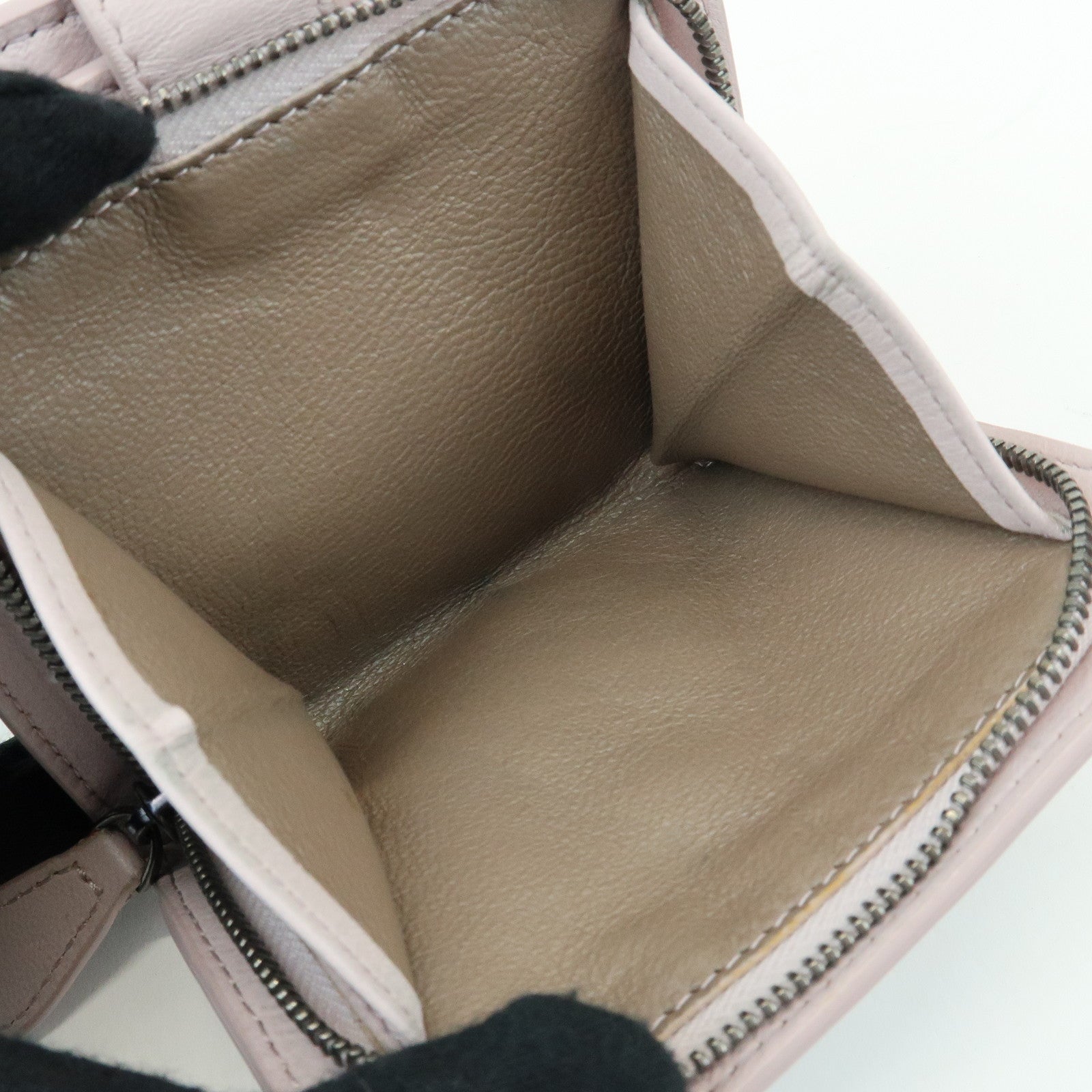 BOTTEGA VENETA Intrecciato Leather Bi-fold Comact Wallet Lavender