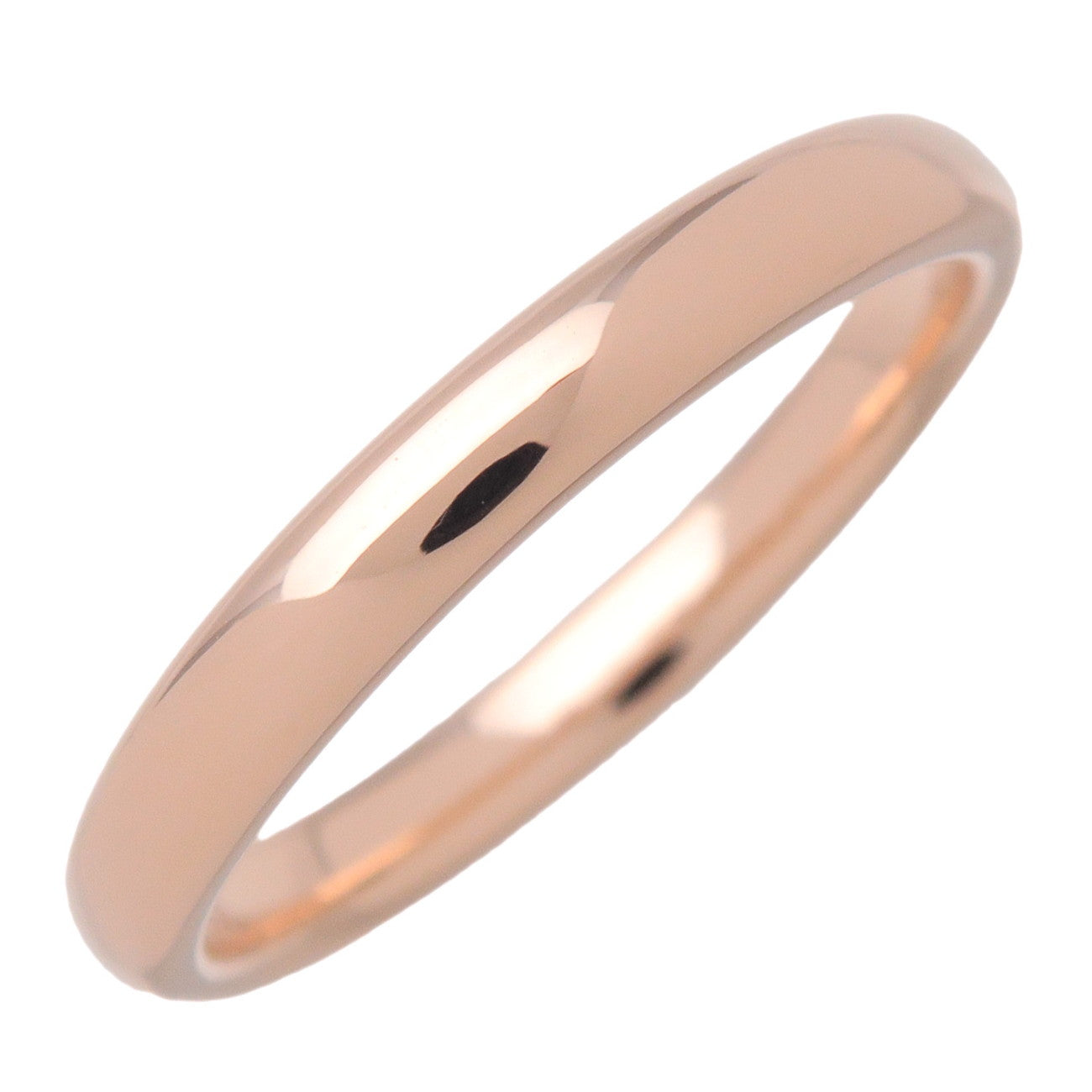 Tiffany & Co Forever Wedding Ring Classic Band Ring K18 750PG US4